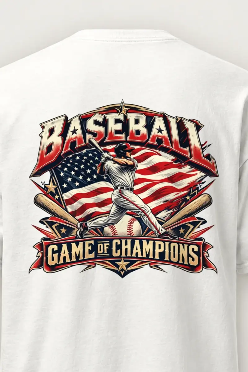 "Baseball Game Of Champions" Heavyweight Unisex Crewneck T-shirt