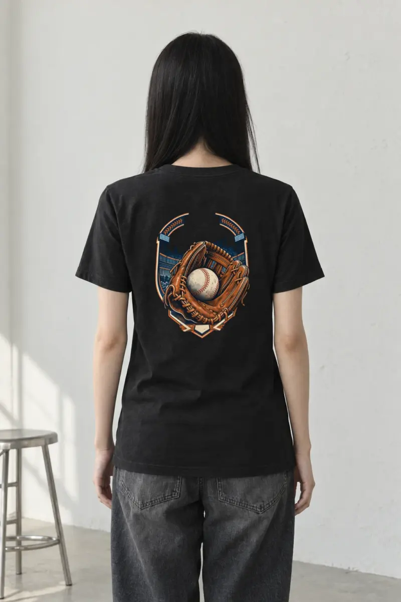 "Baseball Glove Stadium" Heavyweight Unisex Crewneck T-shirt