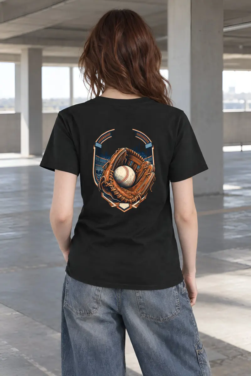 "Baseball Glove Stadium" Heavyweight Unisex Crewneck T-shirt