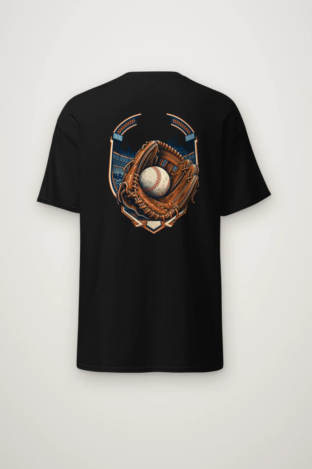 "Baseball Glove Stadium" Heavyweight Unisex Crewneck T-shirt