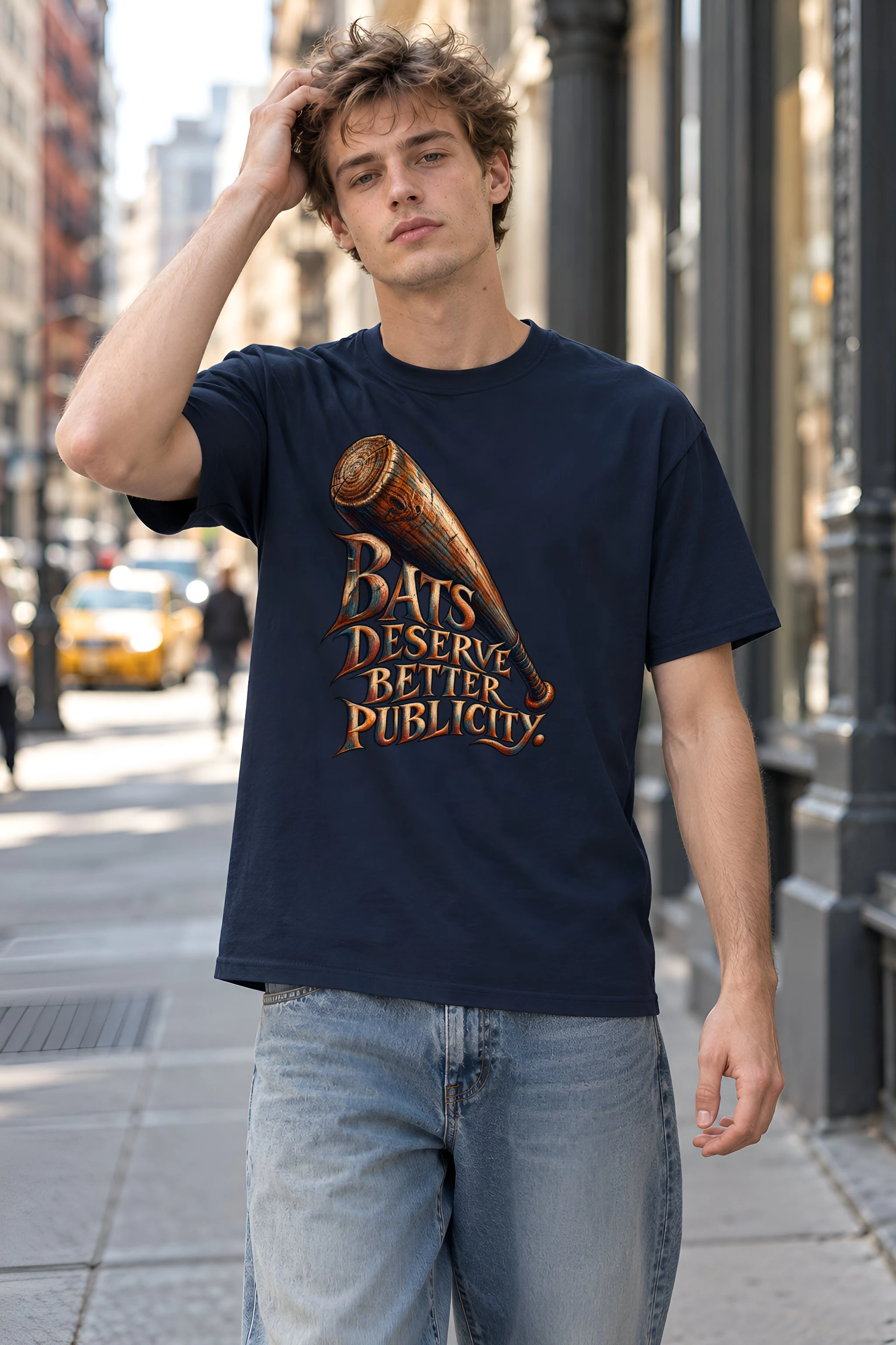 "Bats Deserve Better Publicity" Heavyweight Unisex Crewneck T-shirt