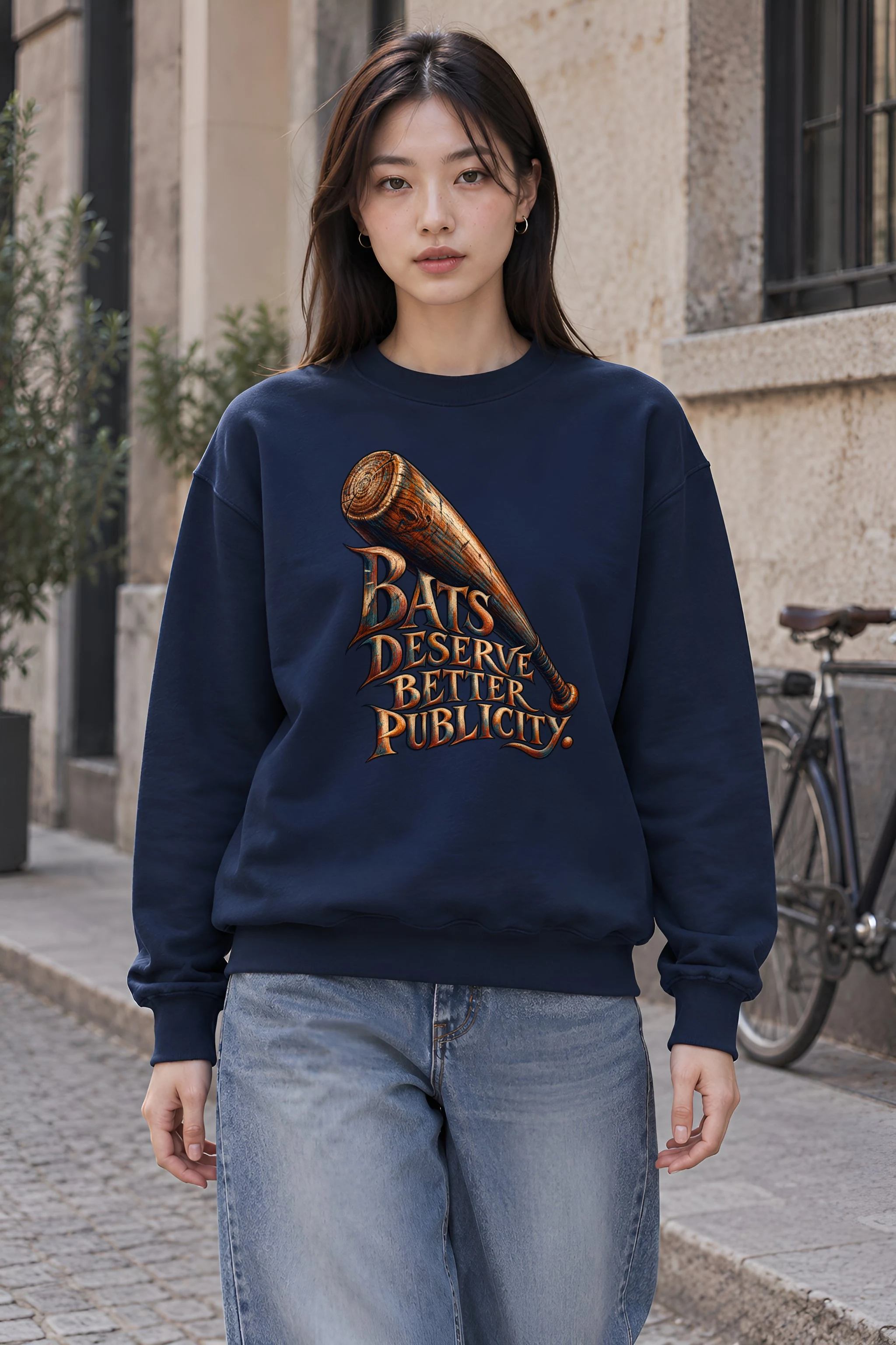 "Bats Deserve Better Publicity" Unisex Crewneck Sweatshirt