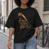 "Bats Deserve Better Publicity" Unisex Oversized Heavyweight Crewneck T-Shirt