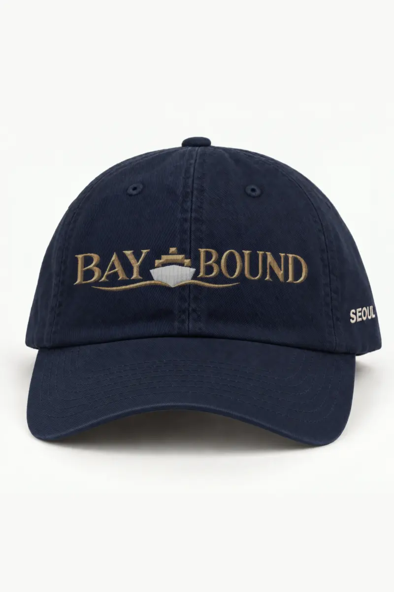 "Bay Bound" Classic Dad Hat · Embroidered — navy/cap-front