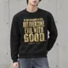 "Be Not Overcome of Evil" Heavy Blend Unisex Crewneck Sweatshirt