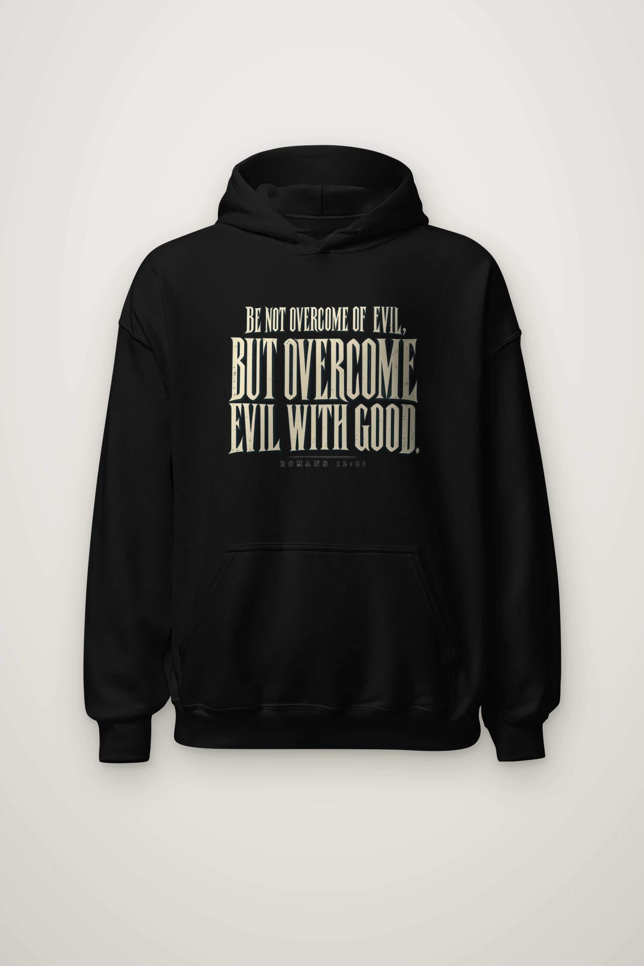 "Be Not Overcome Of Evil" Heavy Blend Unisex Pullover Hoodie