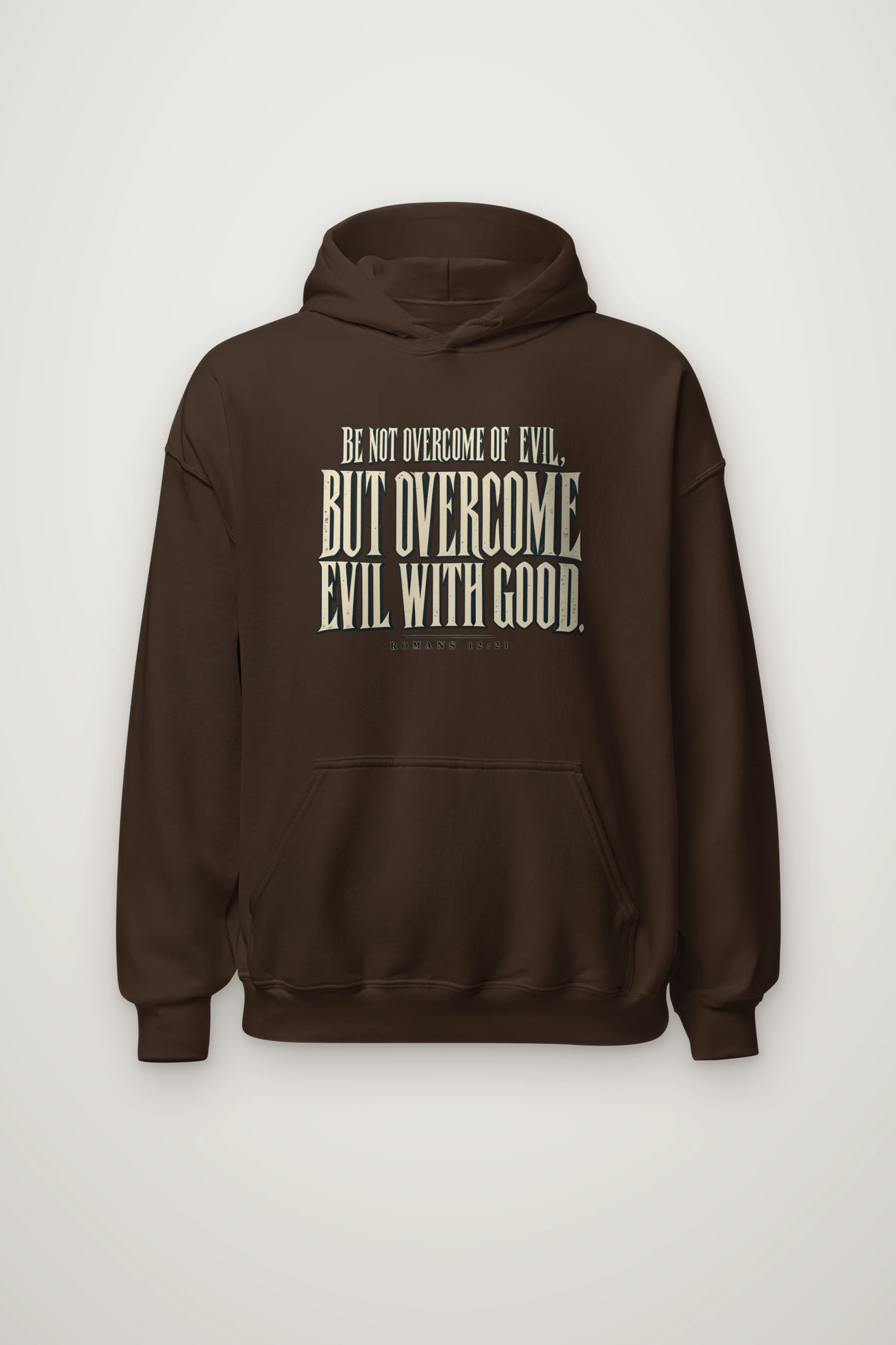 "Be Not Overcome Of Evil" Heavy Blend Unisex Pullover Hoodie