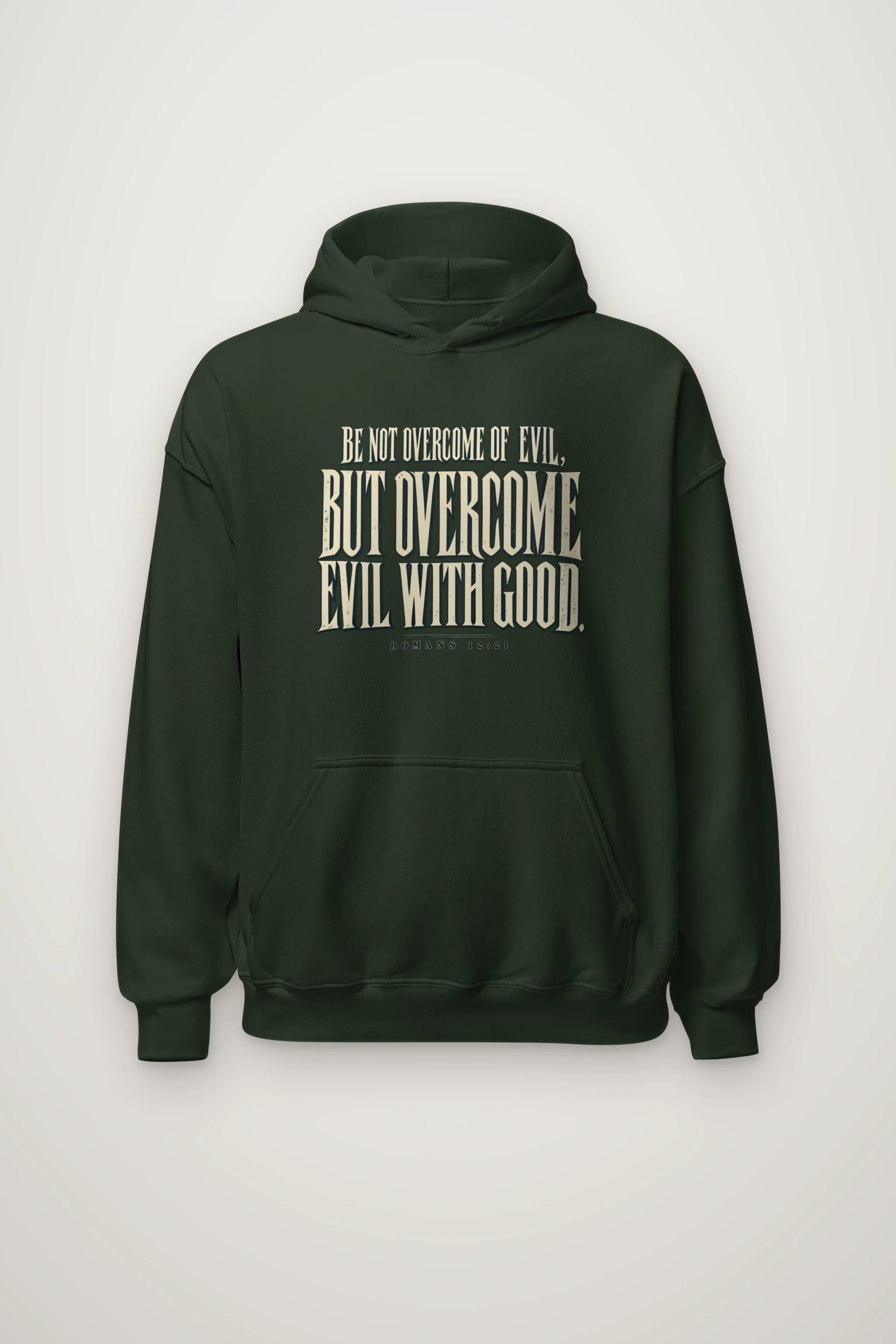 "Be Not Overcome Of Evil" Heavy Blend Unisex Pullover Hoodie