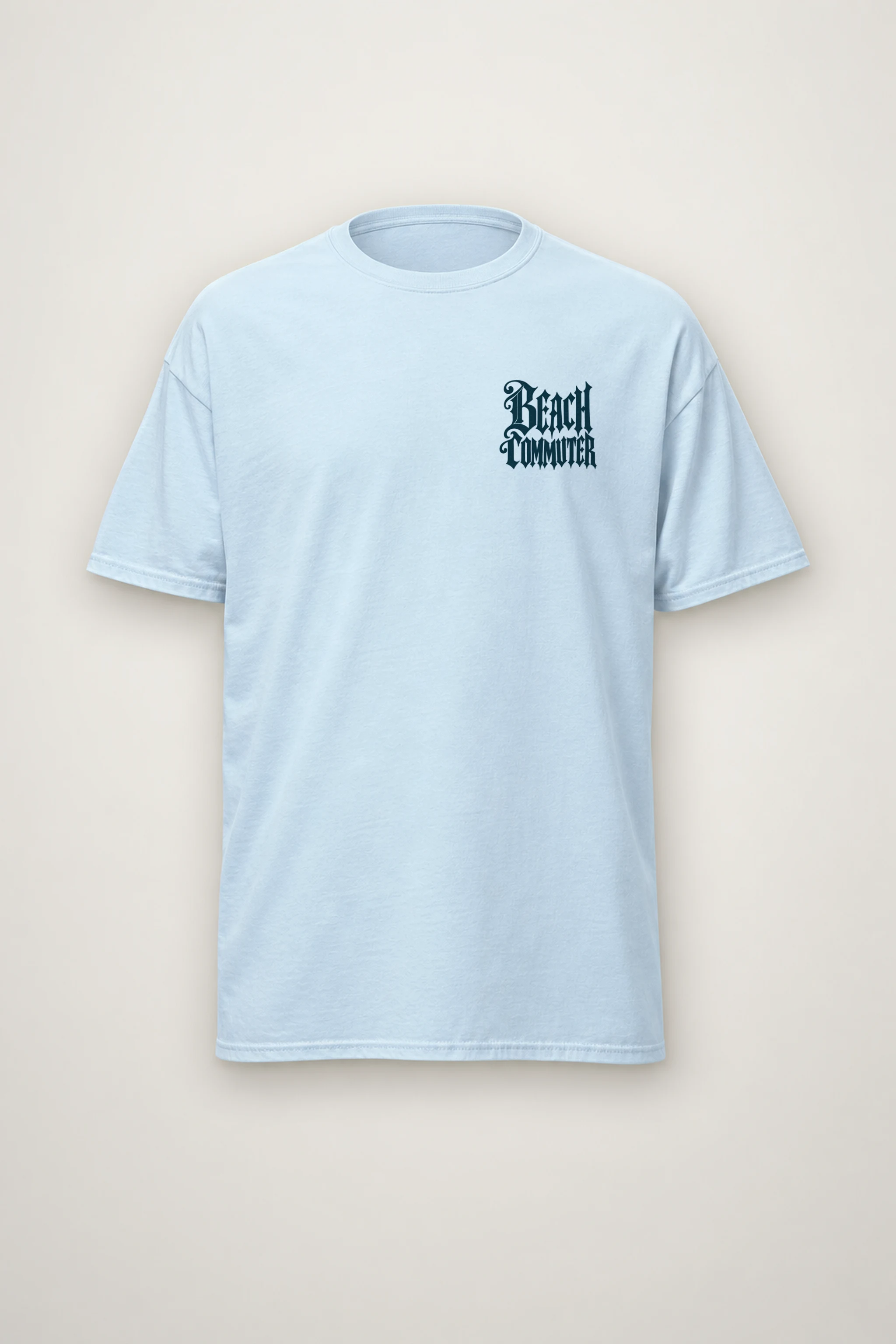 "Beach Commuter" Heavyweight Unisex Crewneck T-shirt