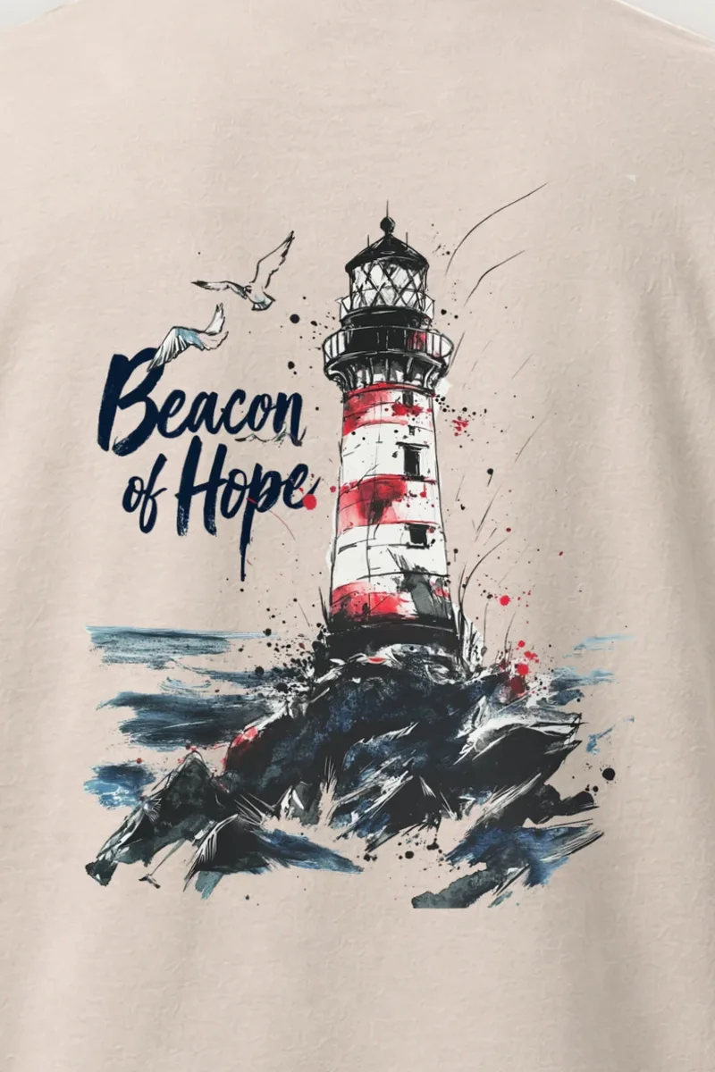 "Beacon Of Hope" Heavyweight Unisex Crewneck T-shirt
