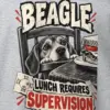 "Beagle Lunch Requires Supervision" Heavy Blend Unisex Crewneck Sweatshirt