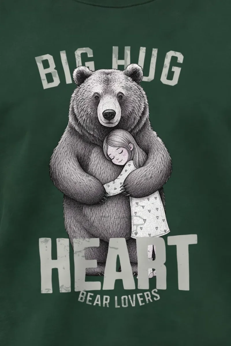 "Bear Hug Heart" Heavy Blend Unisex Crewneck Sweatshirt