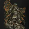 "Become the Sighting" Heavyweight Unisex Crewneck T-shirt