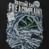 "Bedtime Can File a Complaint" Men's Oversized Heavyweight Crewneck T-Shirt