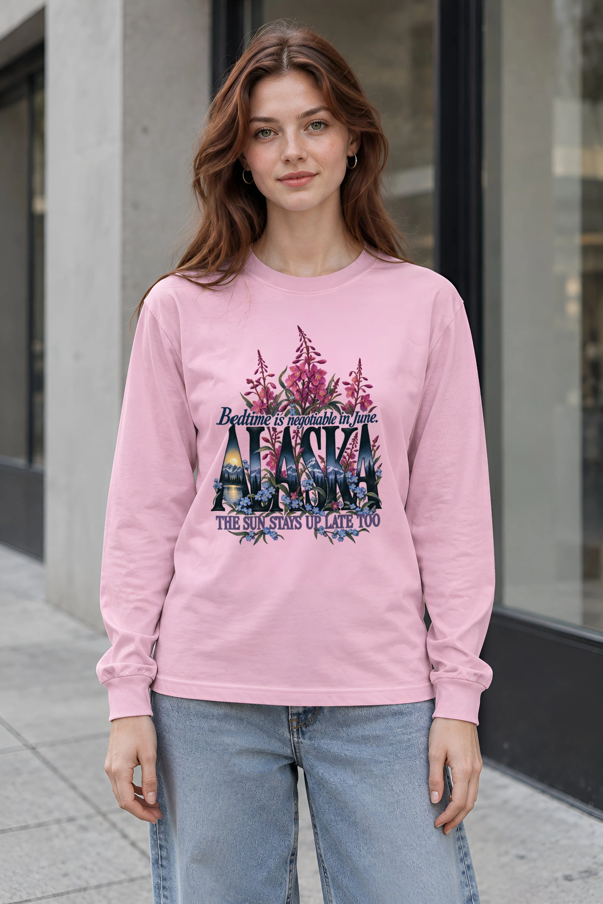 "Bedtime Is Negotiable in June" Unisex Longsleeve T-shirt