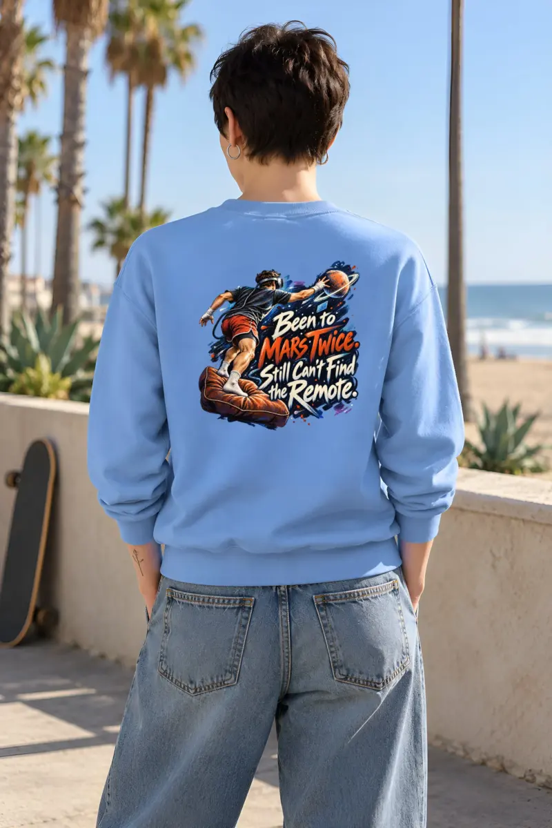 “Been to Mars Twice” Heavy Blend Unisex Crewneck Sweatshirt