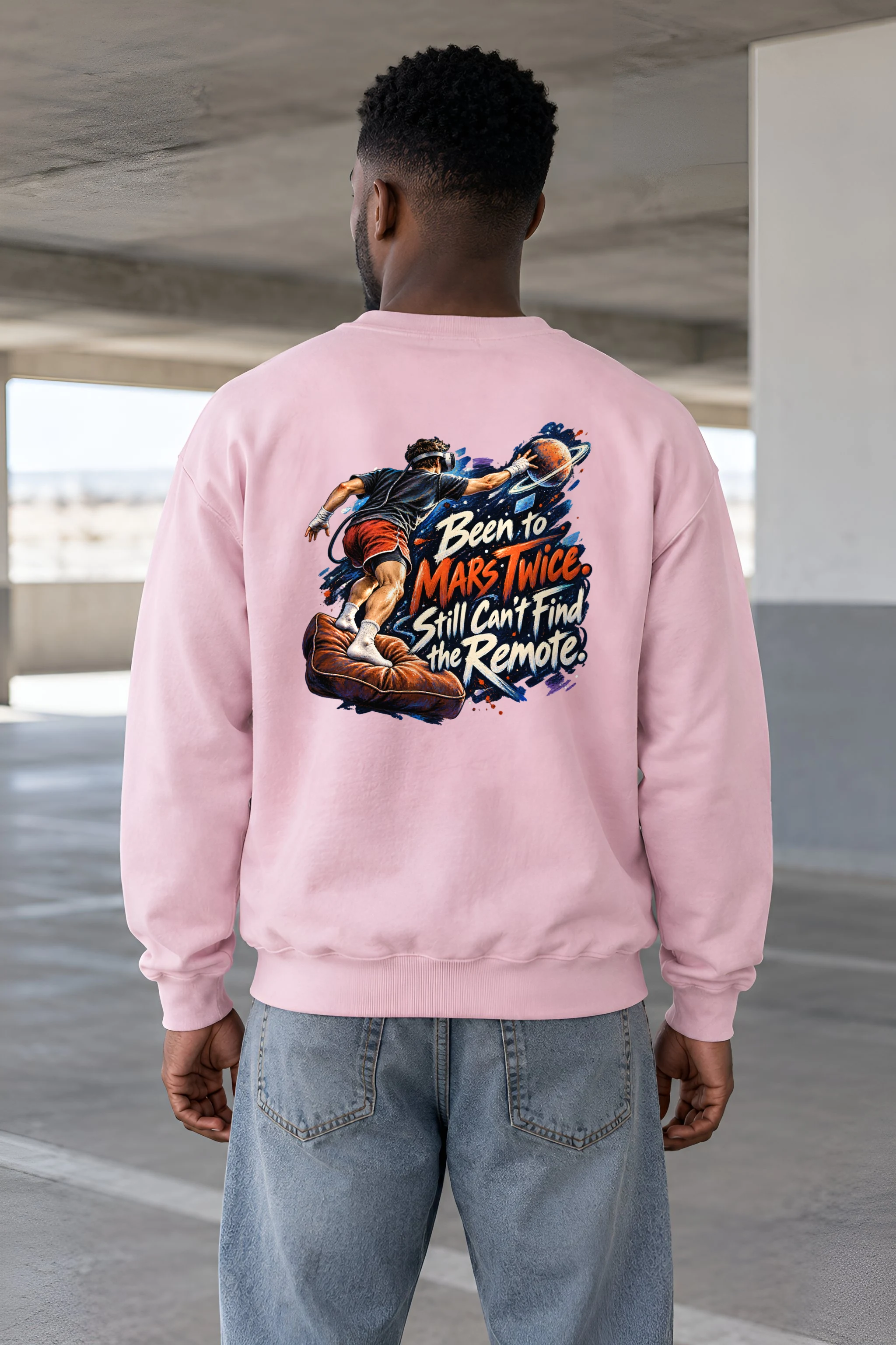 "Been to Mars Twice" Heavy Blend Unisex Crewneck Sweatshirt