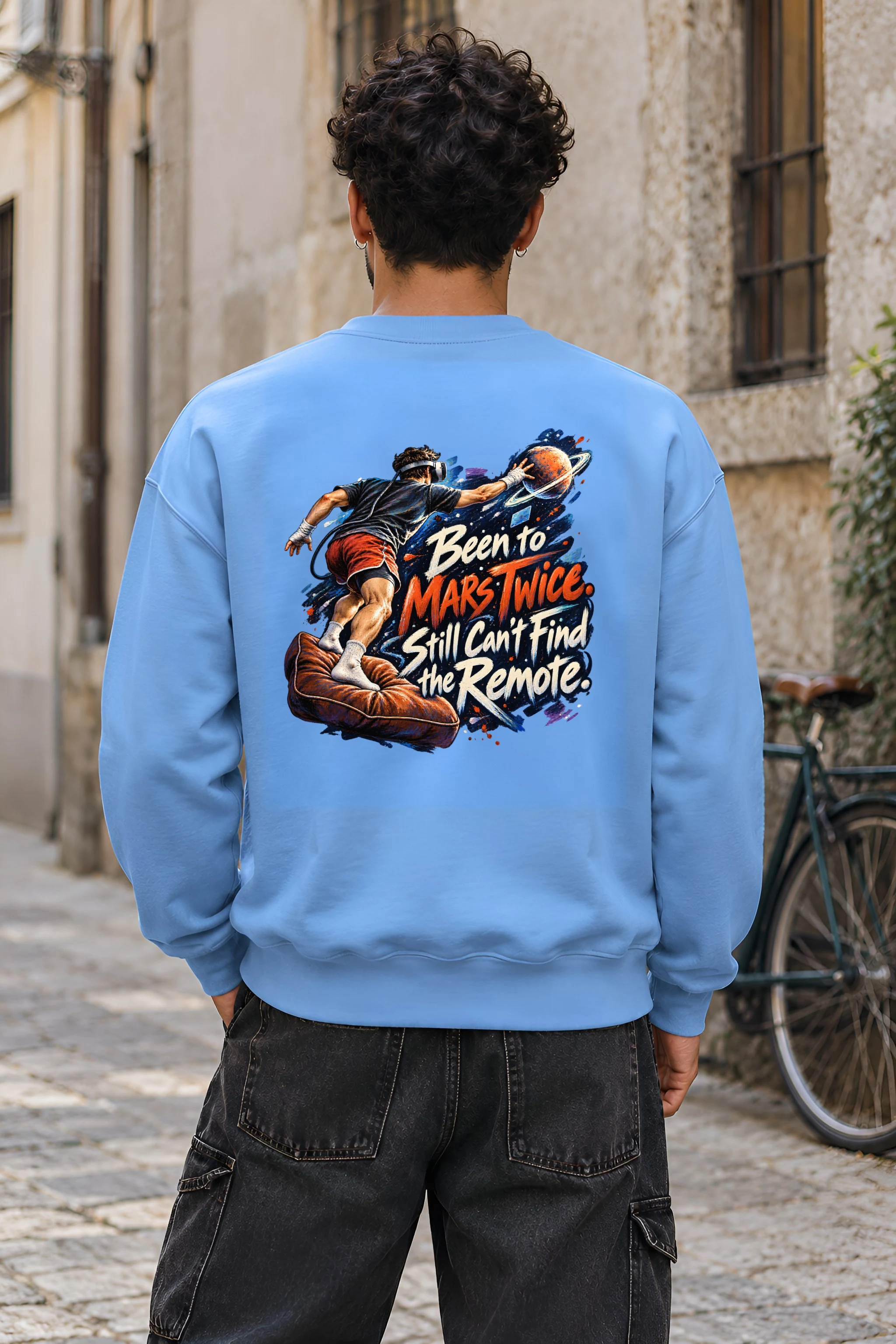 "Been to Mars Twice" Heavy Blend Unisex Crewneck Sweatshirt