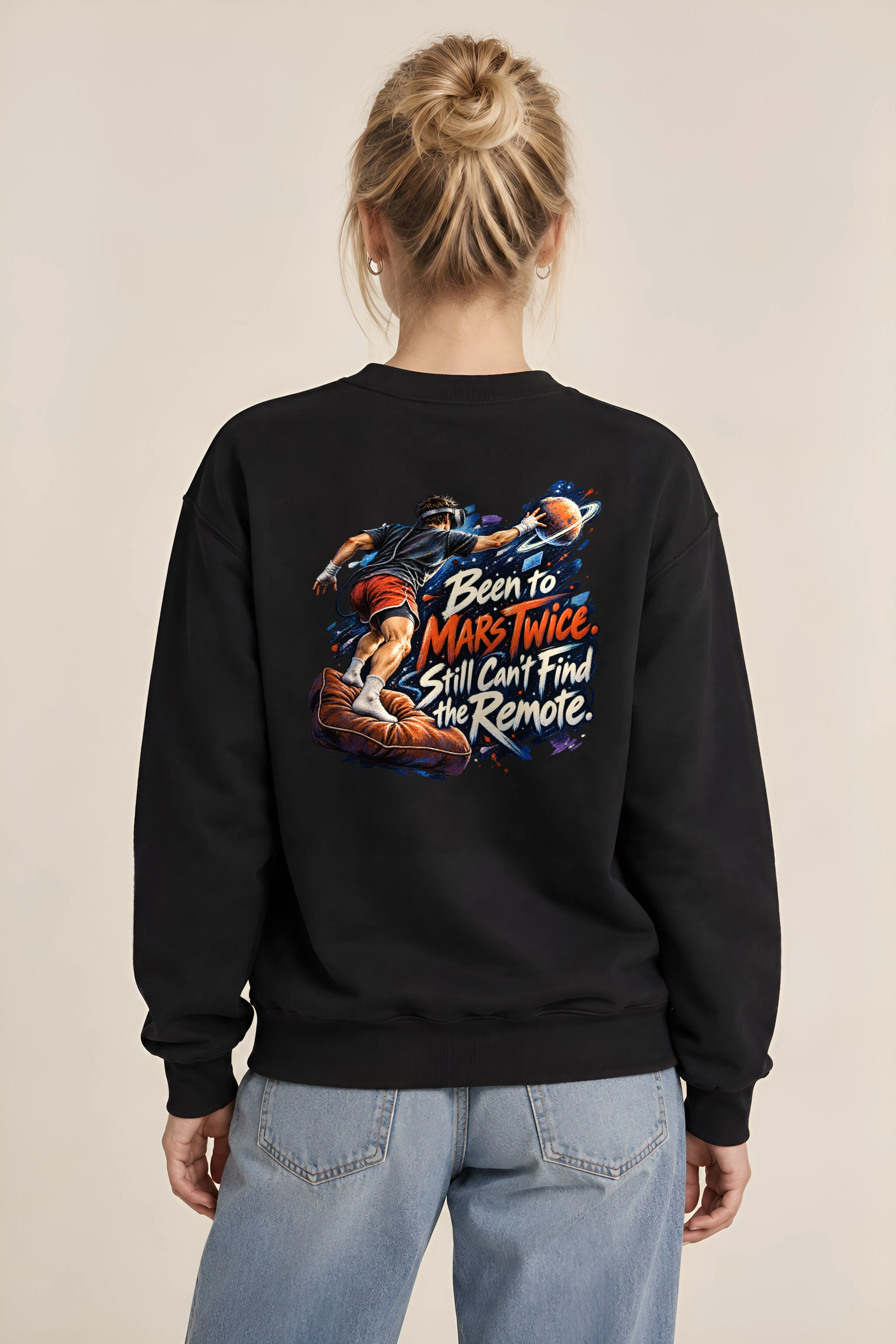 "Been to Mars Twice" Heavy Blend Unisex Crewneck Sweatshirt