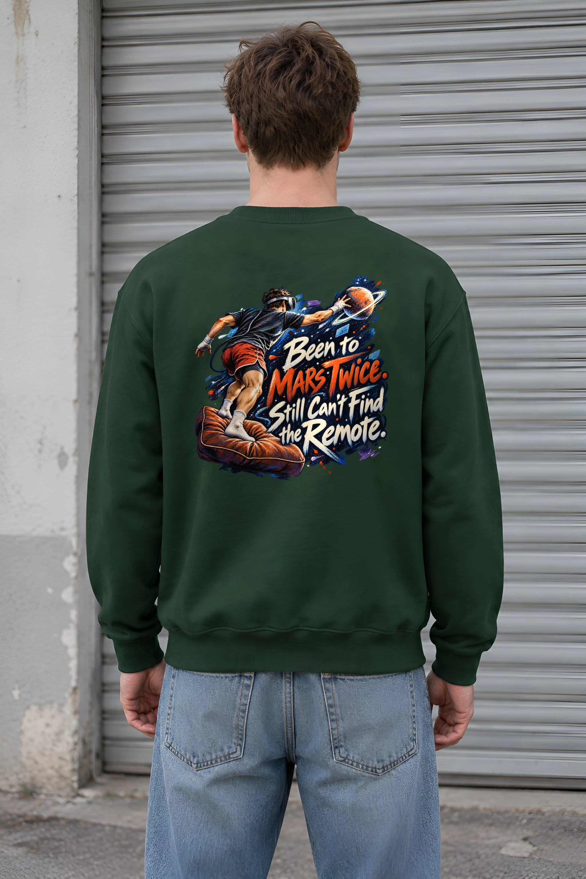"Been to Mars Twice" Heavy Blend Unisex Crewneck Sweatshirt