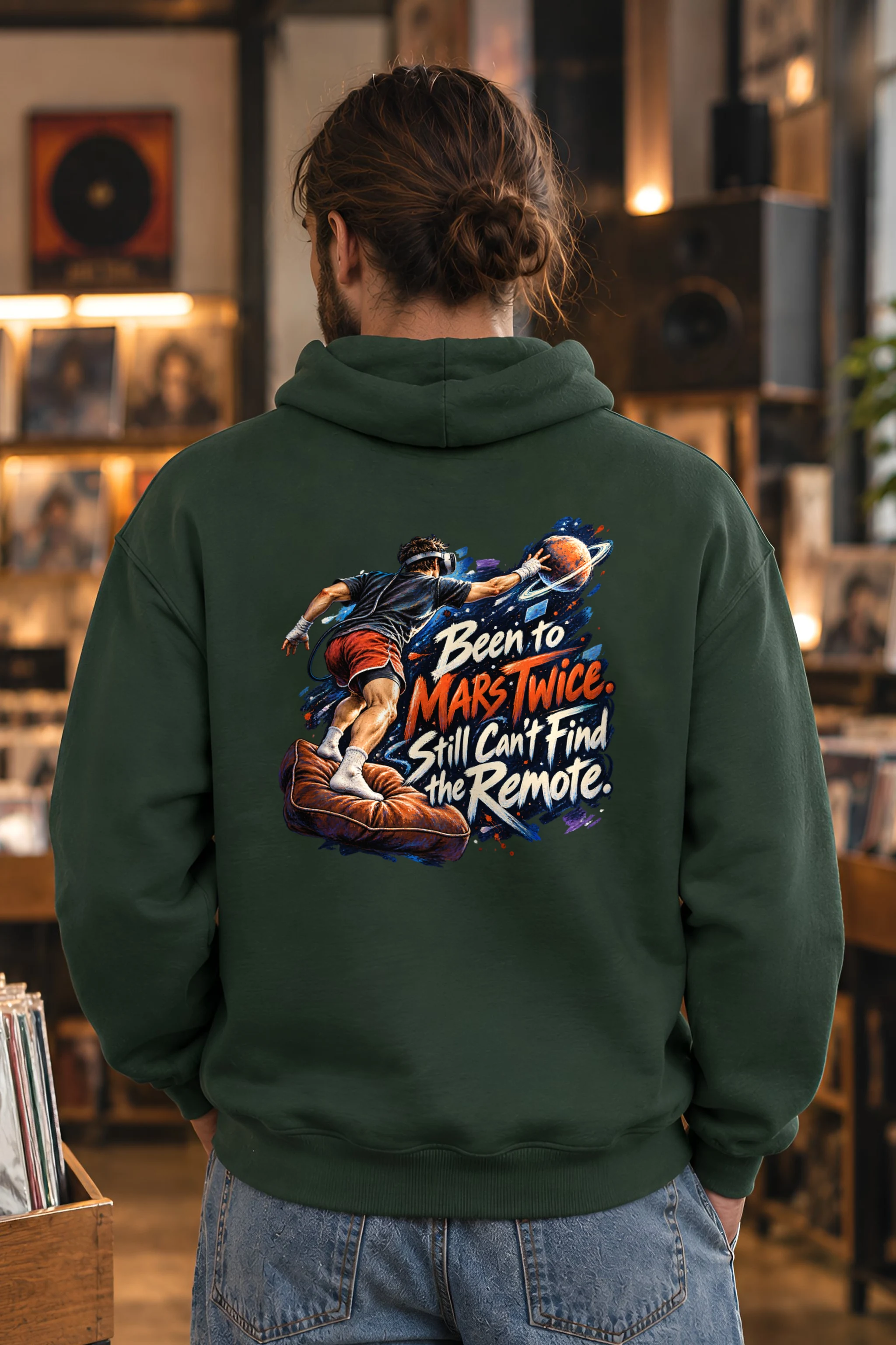 "Been to Mars Twice" Heavy Blend Unisex Pullover Hoodie