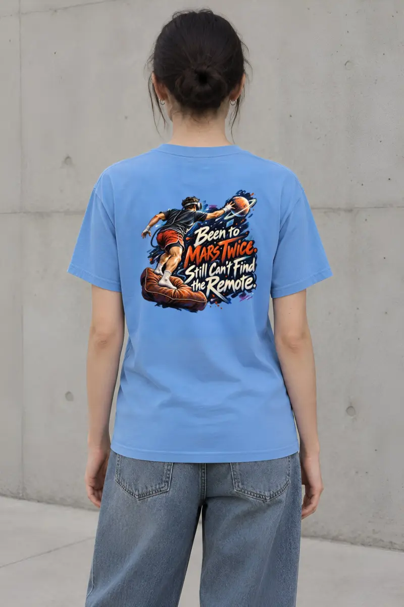 "Been to Mars Twice" Heavyweight Unisex Crewneck T-shirt