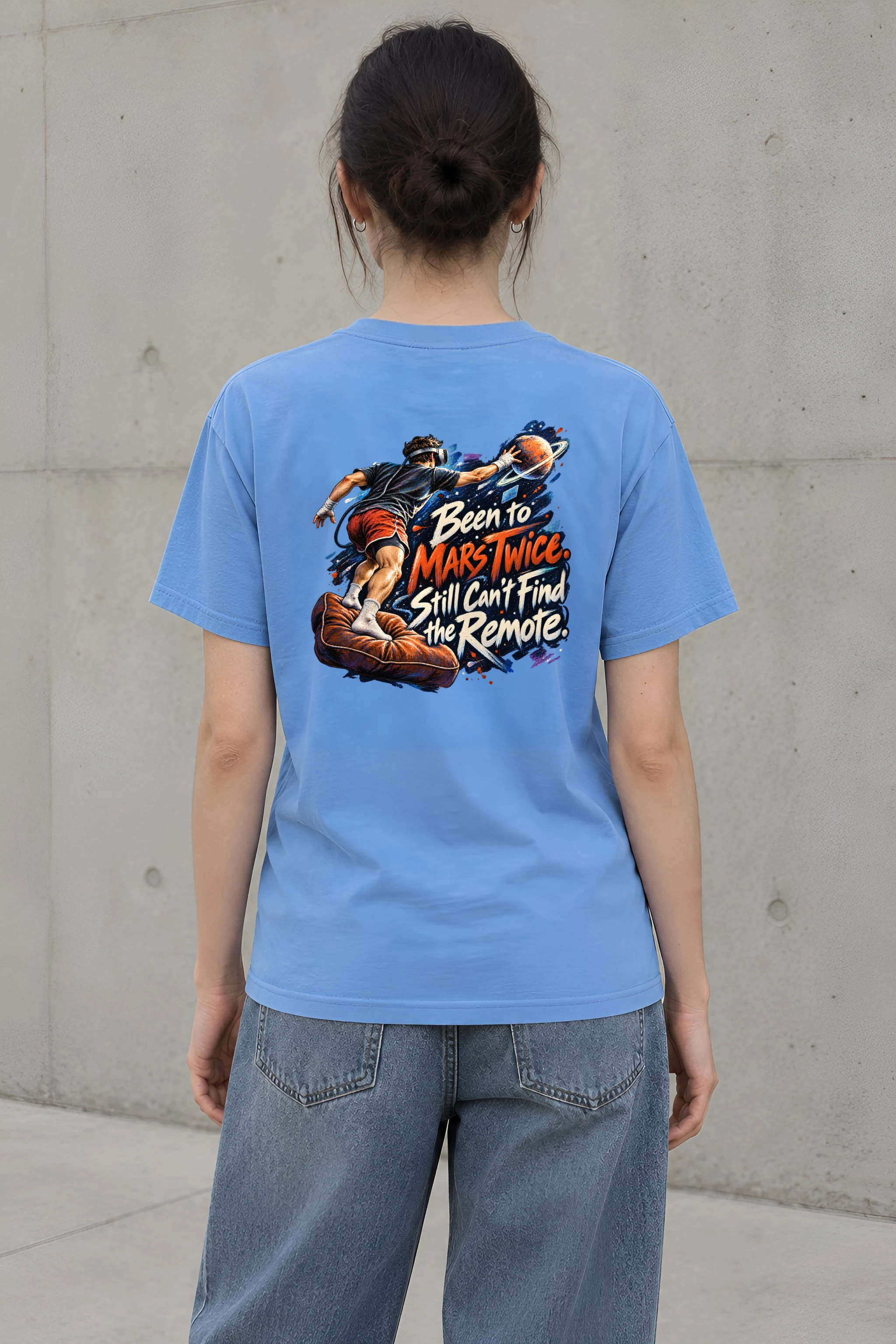 "Been to Mars Twice" Heavyweight Unisex Crewneck T-shirt