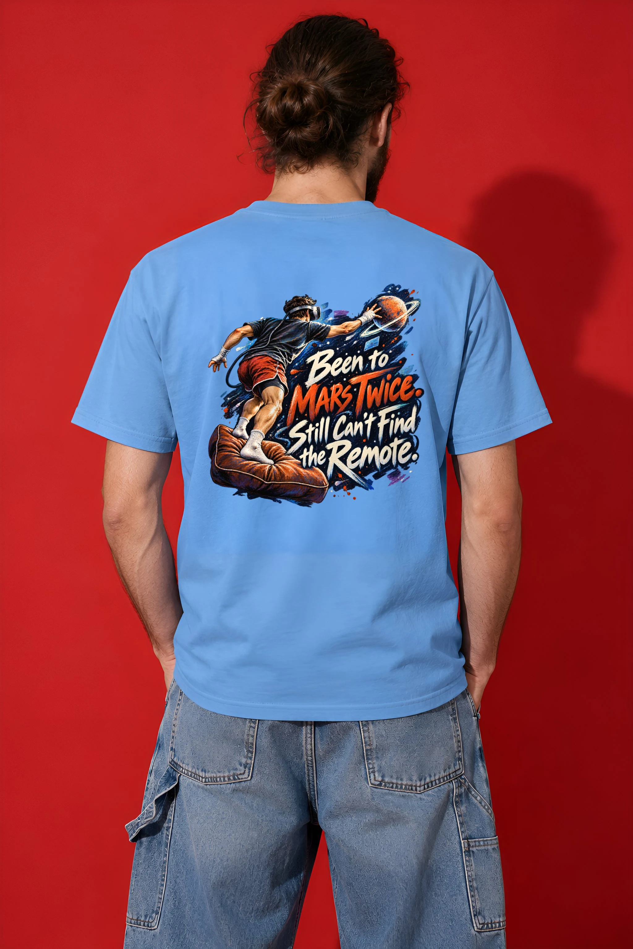 "Been to Mars Twice" Heavyweight Unisex Crewneck T-shirt