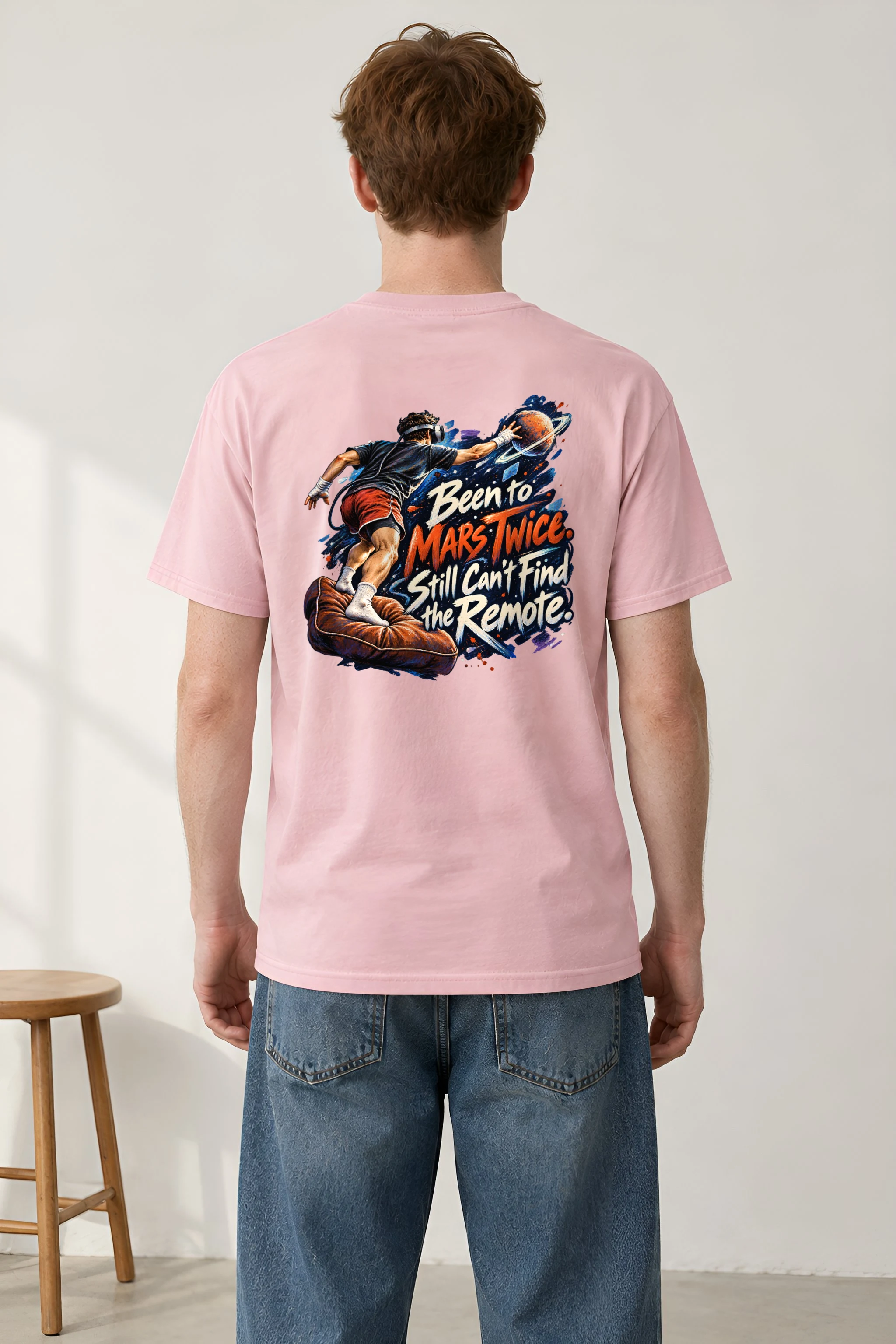 "Been to Mars Twice" Heavyweight Unisex Crewneck T-shirt