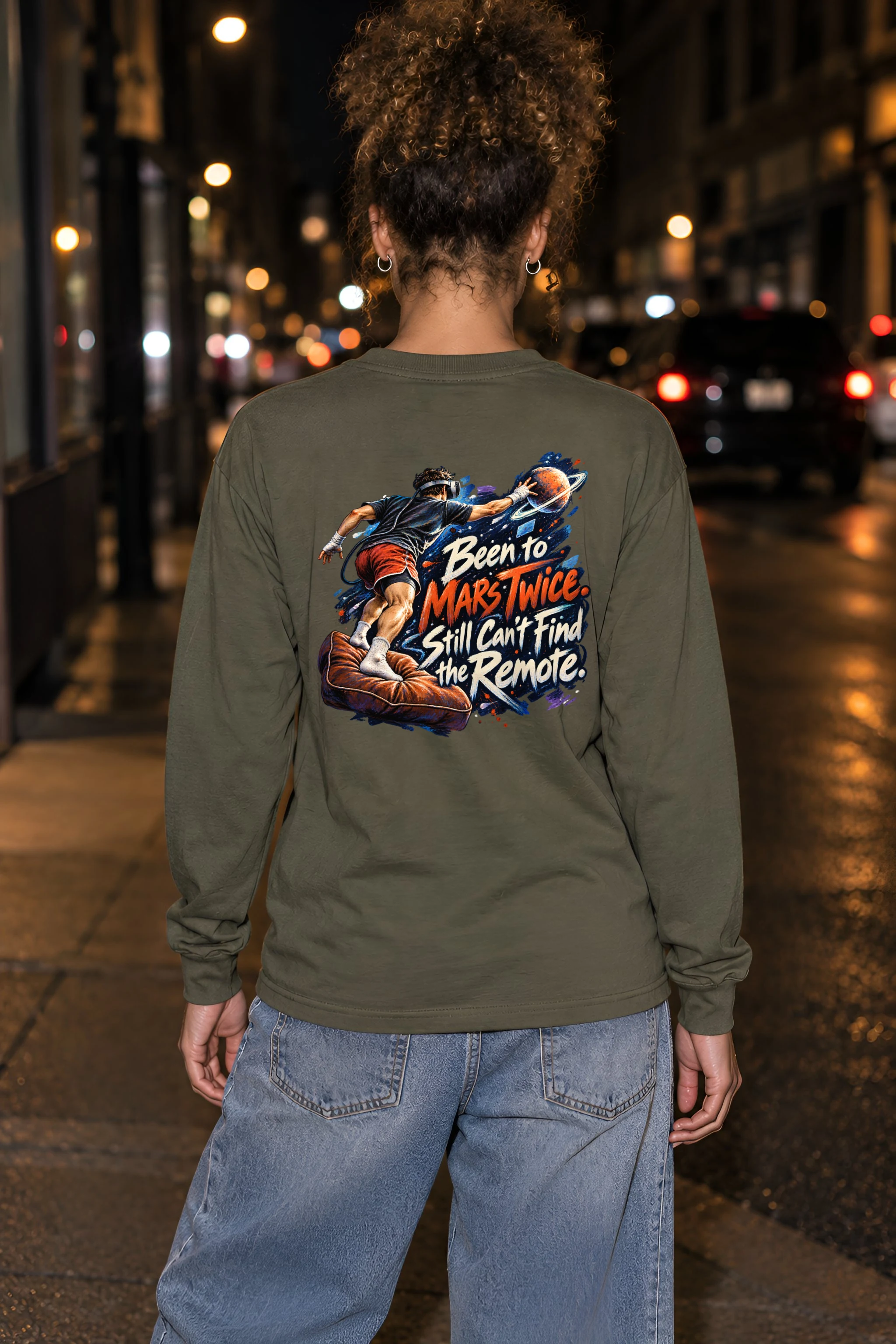 "Been to Mars Twice" Unisex Longsleeve T-shirt