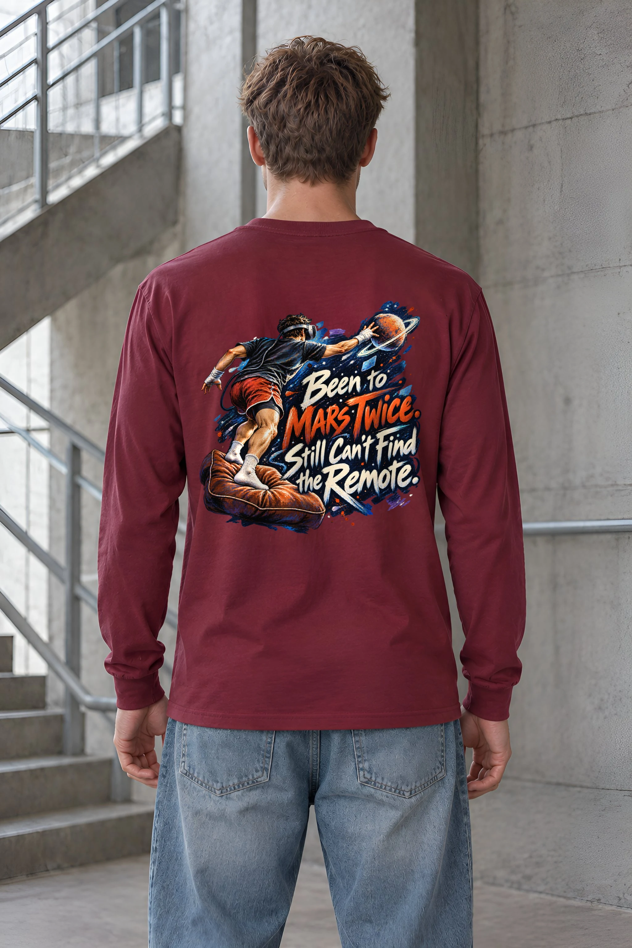 "Been to Mars Twice" Unisex Longsleeve T-shirt
