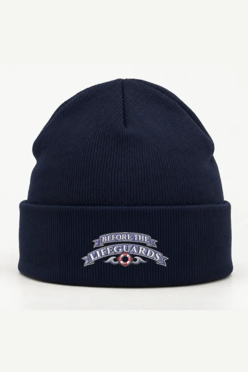 "Before the Lifeguards" Cuffed Beanie · Embroidered