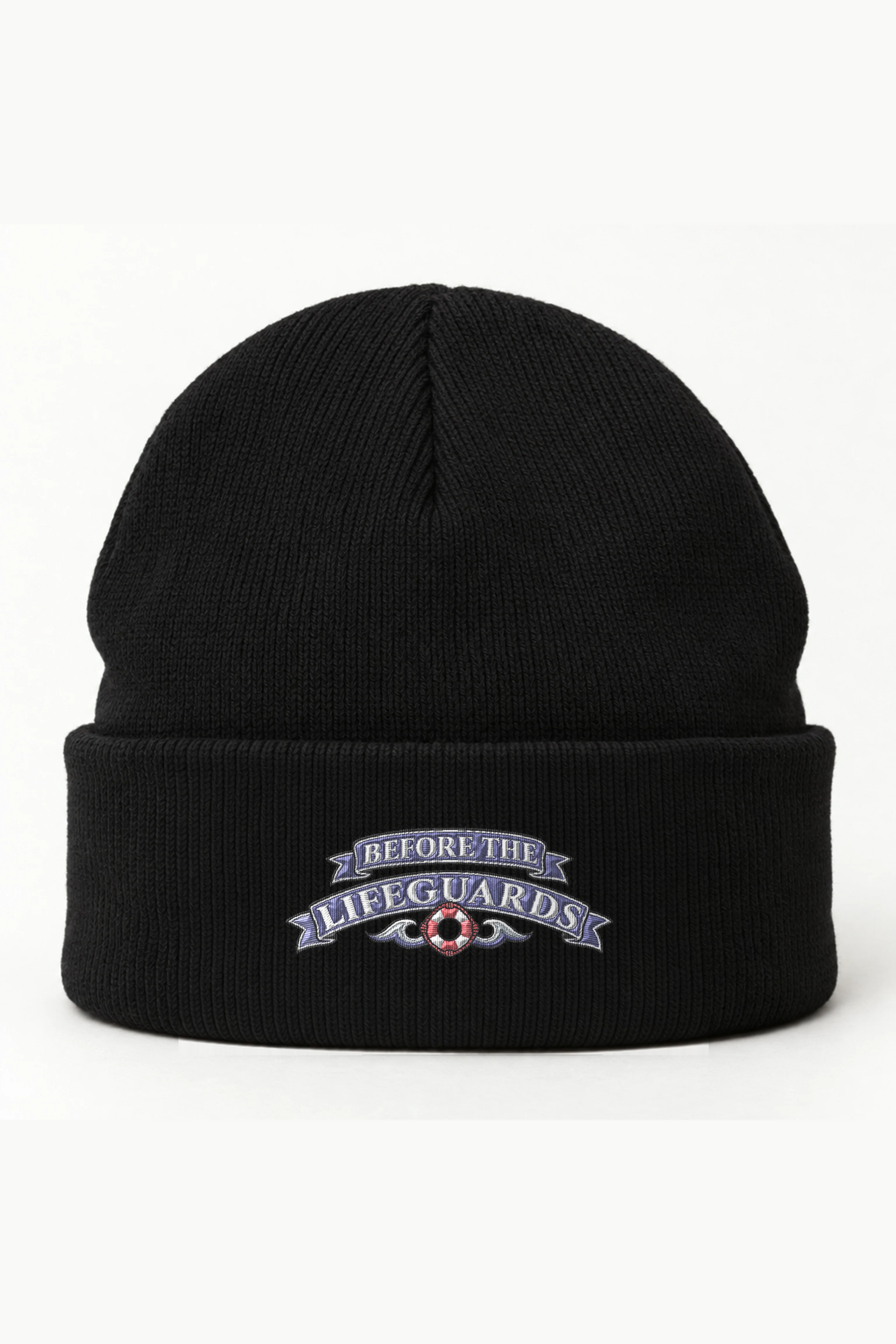 "Before the Lifeguards" Cuffed Beanie · Embroidered