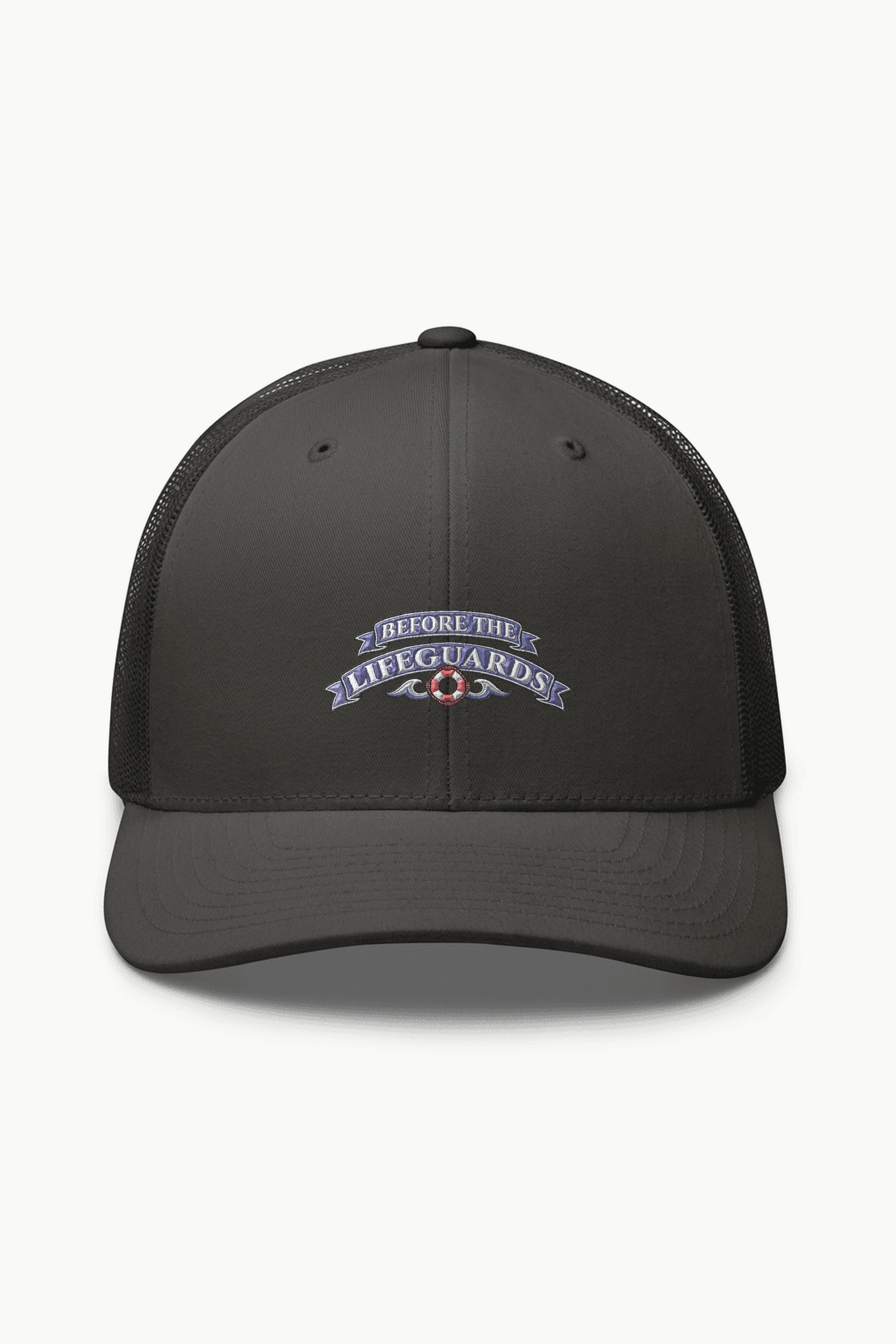 "Before the Lifeguards" Retro Trucker Cap · Embroidered