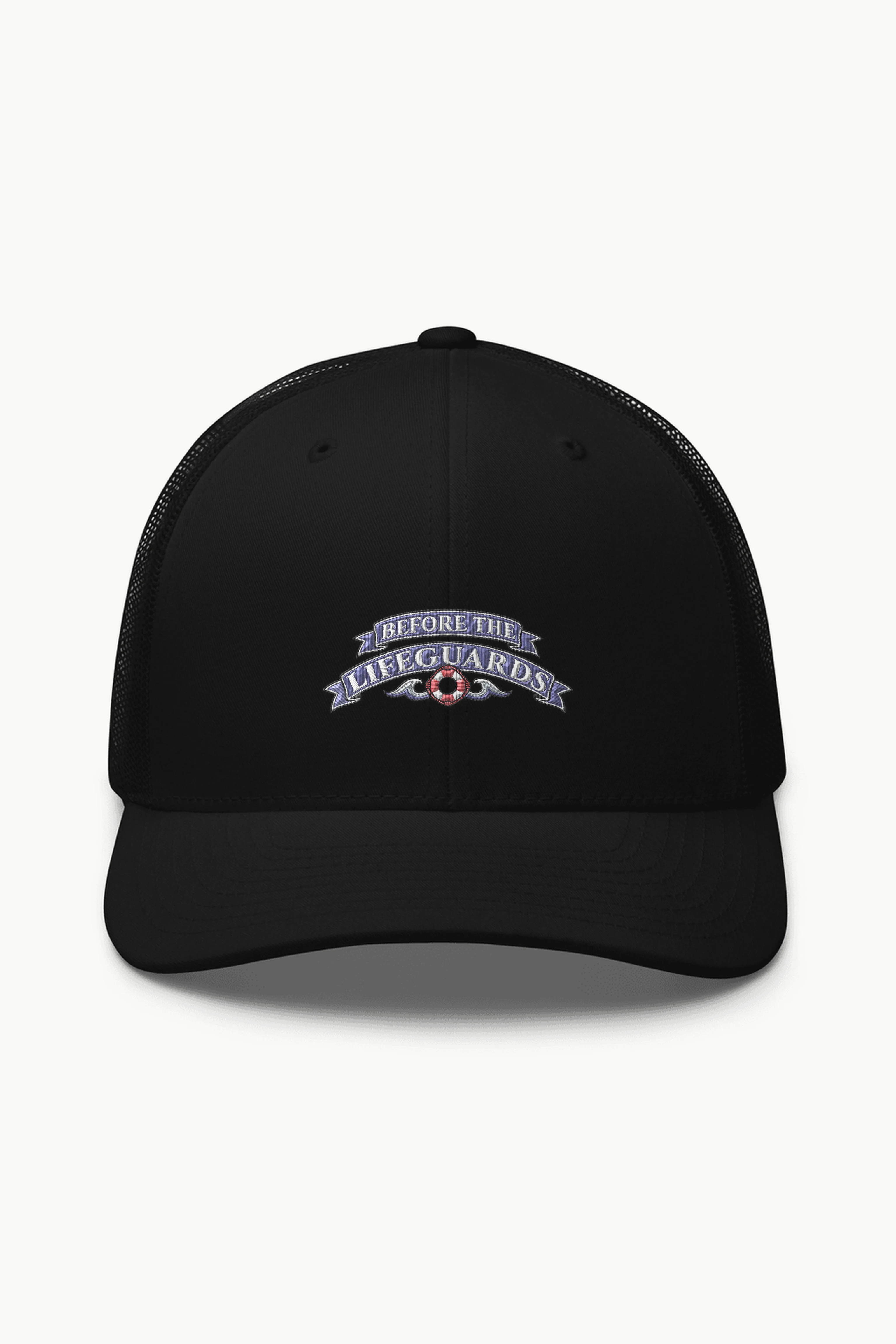 "Before the Lifeguards" Retro Trucker Cap · Embroidered