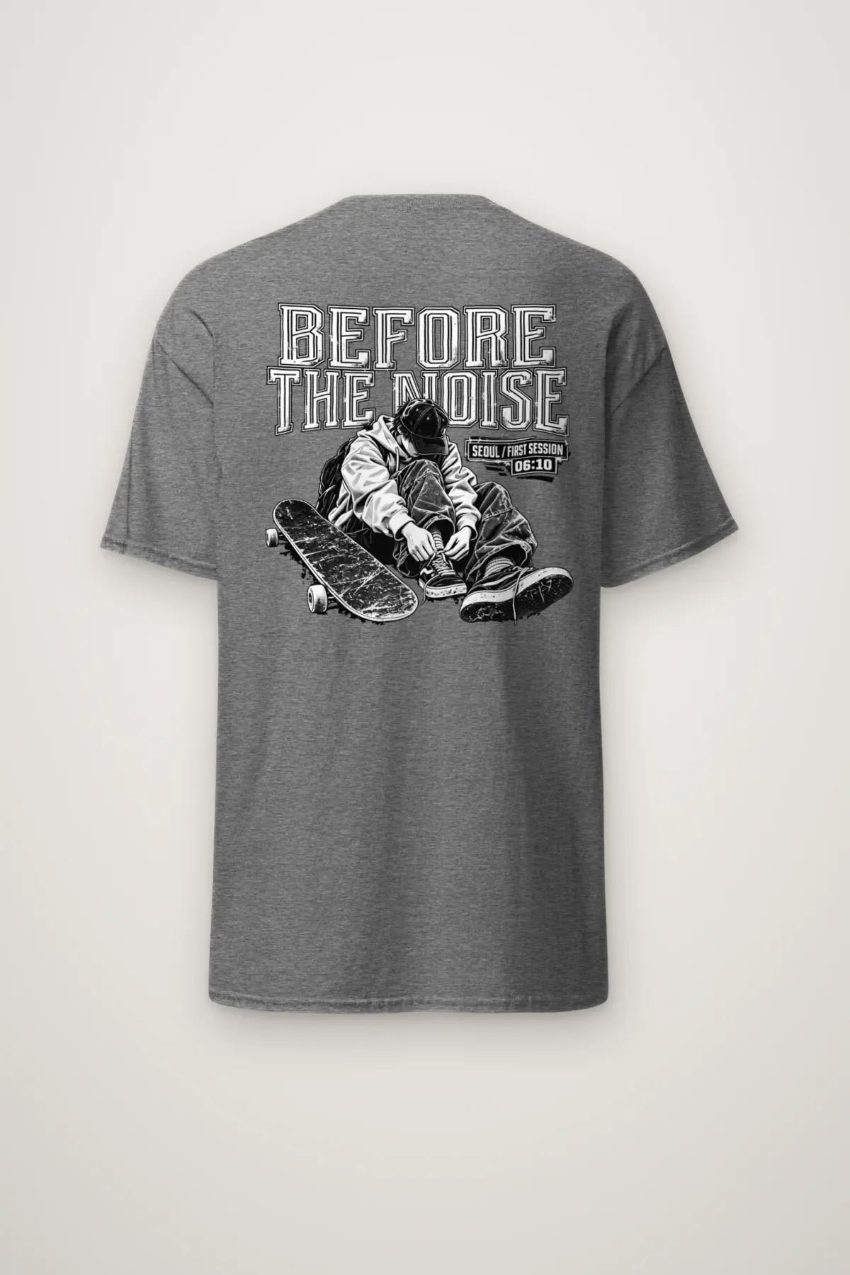 "Before the Noise" Heavyweight Unisex Crewneck T-shirt