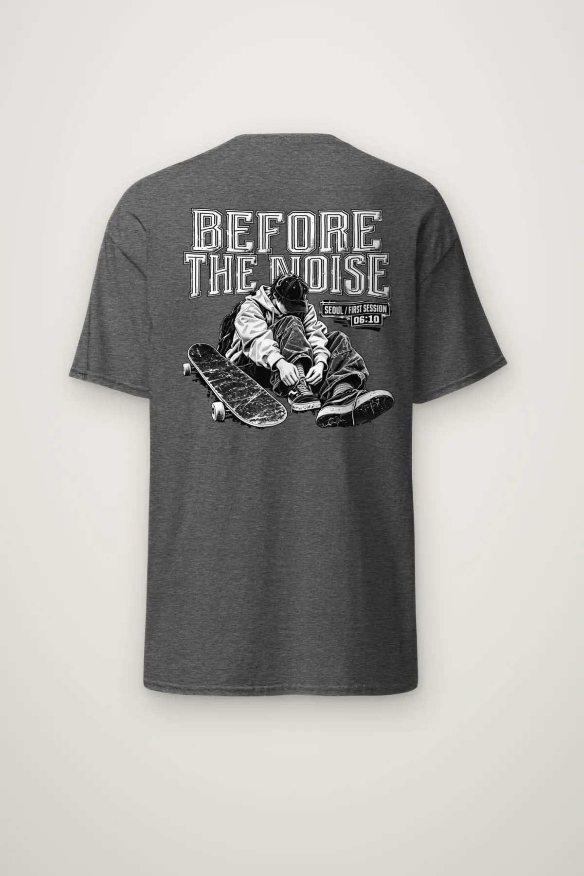 "Before the Noise" Heavyweight Unisex Crewneck T-shirt