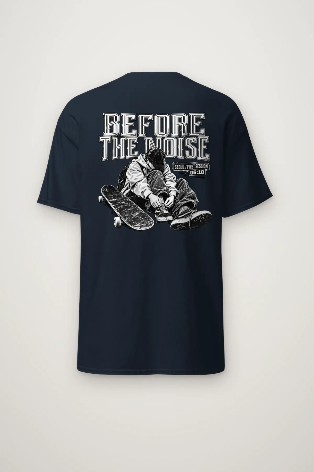 "Before the Noise" Heavyweight Unisex Crewneck T-shirt