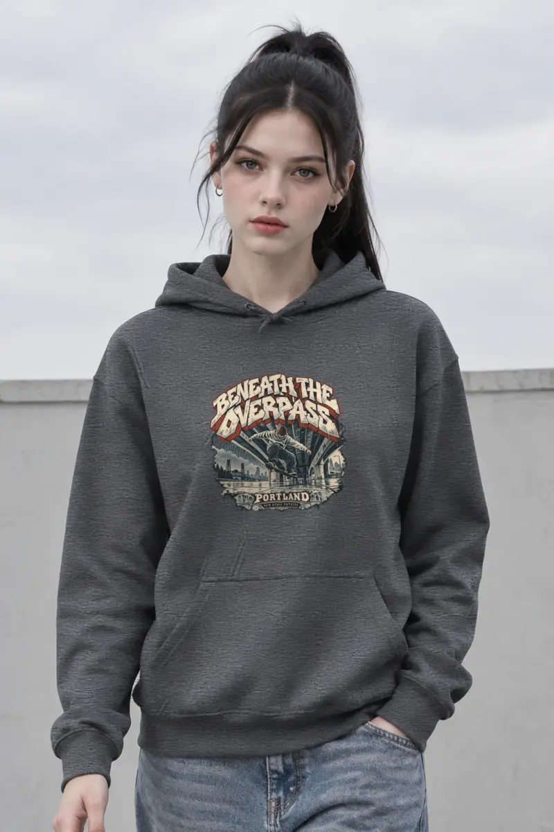 "Beneath the Overpass" Heavy Blend Unisex Pullover Hoodie