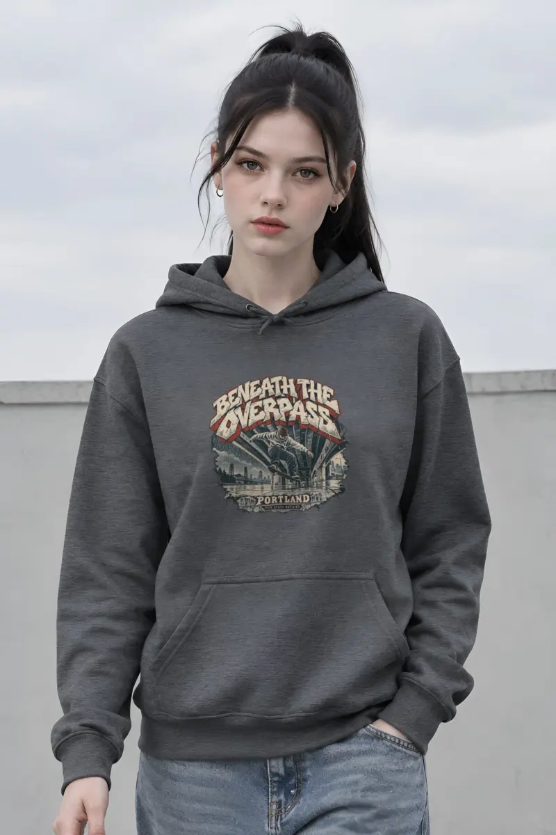 "Beneath the Overpass" Heavy Blend Unisex Pullover Hoodie