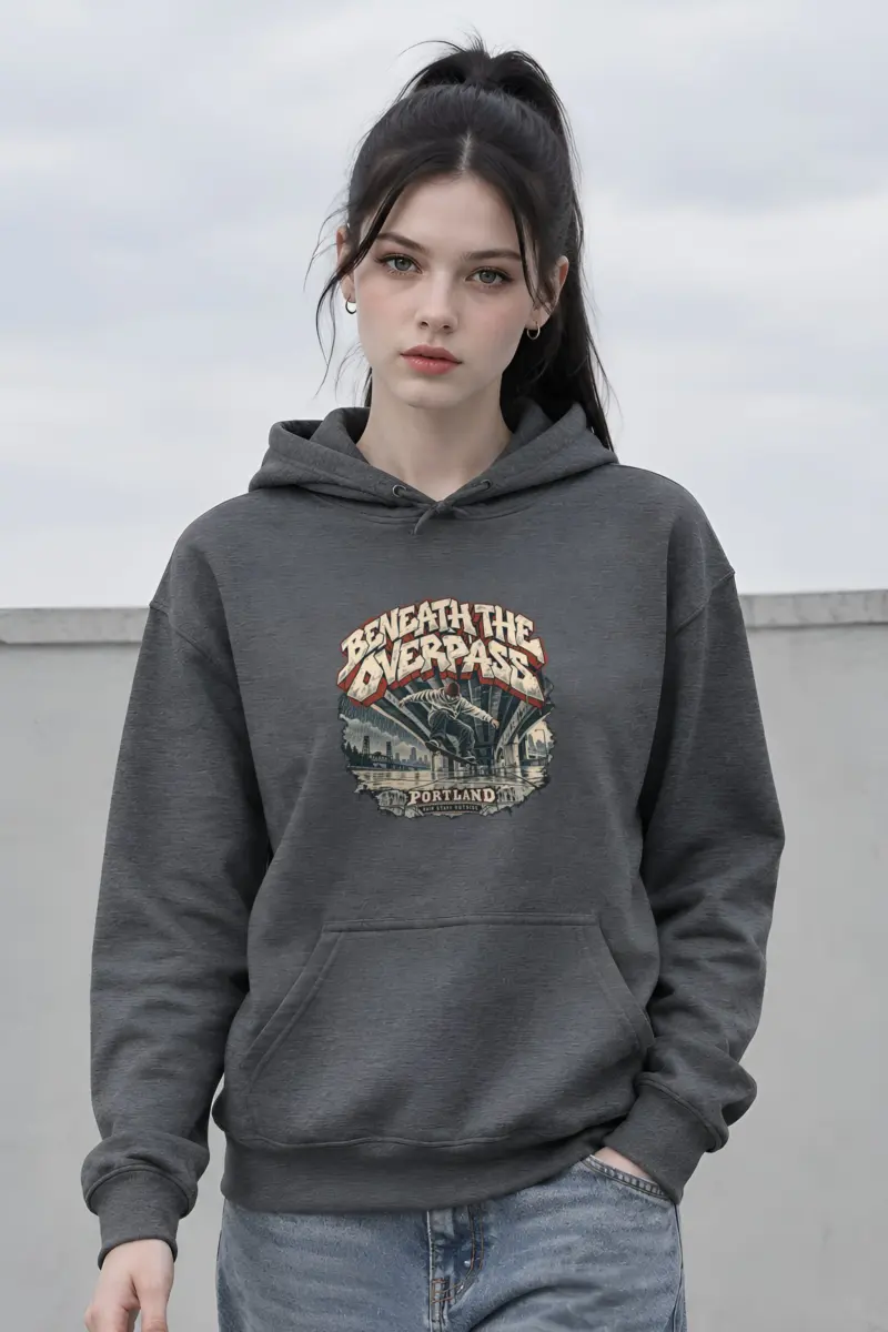 "Beneath the Overpass" Heavy Blend Unisex Pullover Hoodie