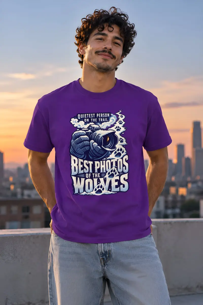 "Best Photos of the Wolves" Heavyweight Unisex Crewneck T-shirt