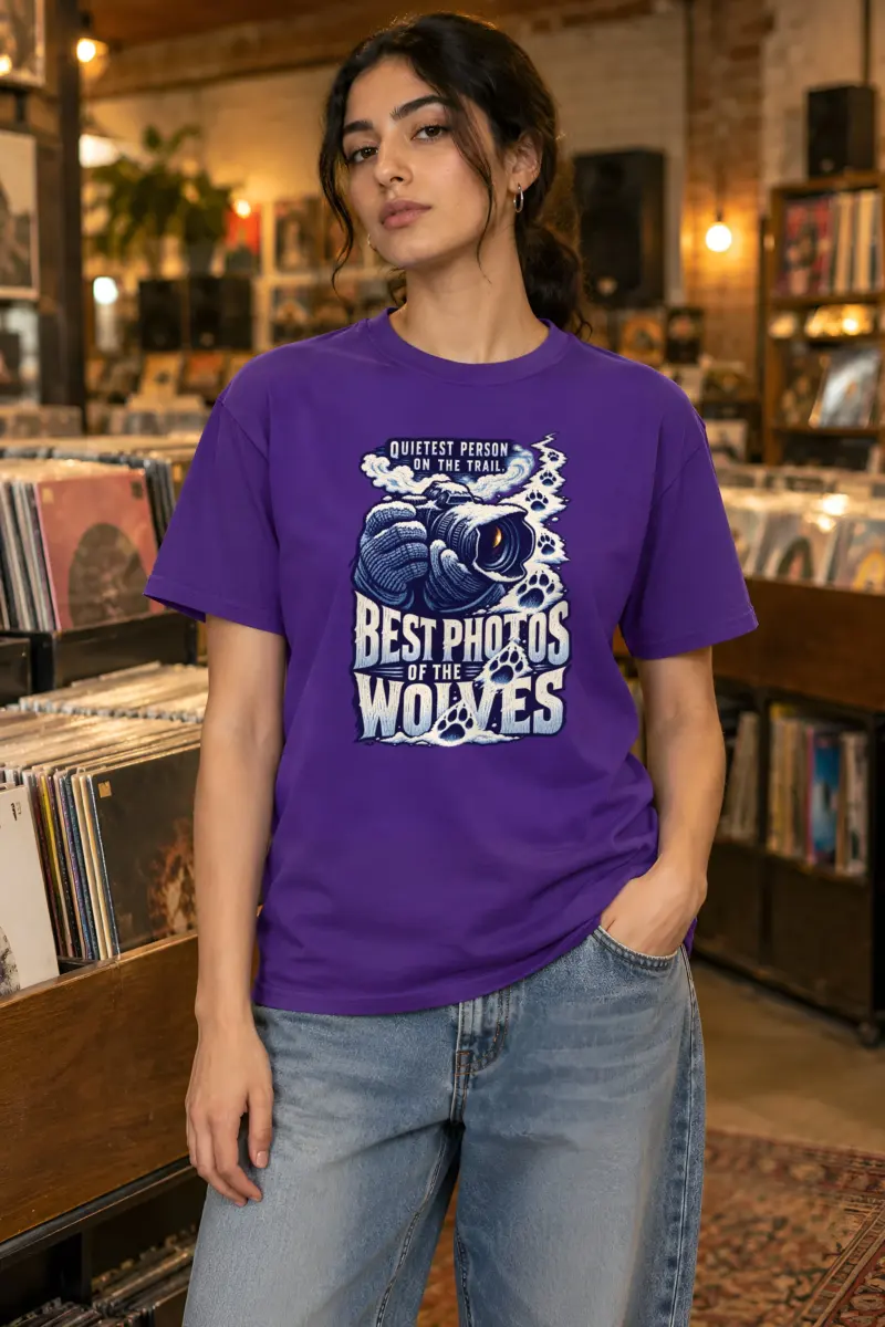 "Best Photos of the Wolves" Heavyweight Unisex Crewneck T-shirt