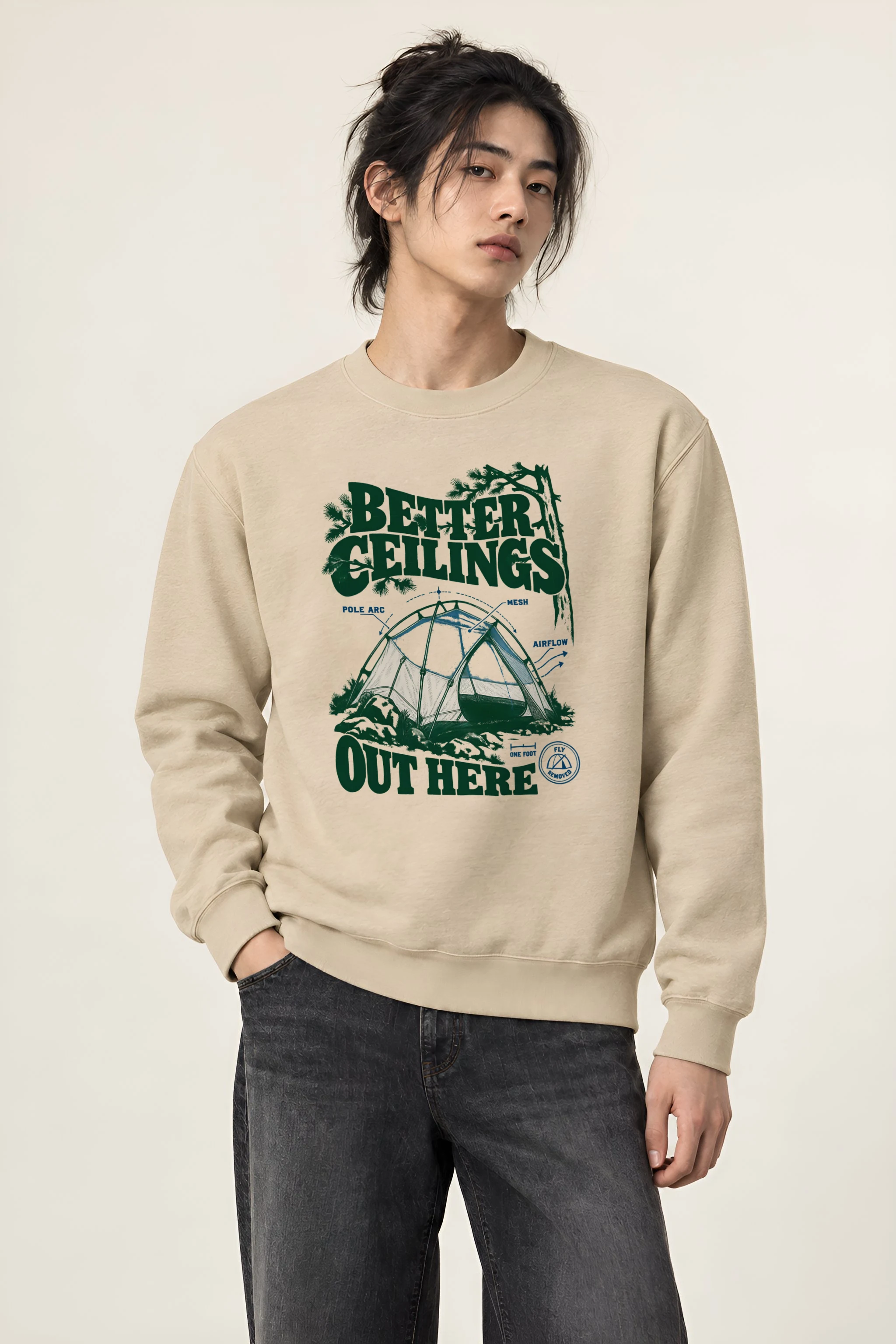 "Better Ceilings Out Here" Heavy Blend Unisex Crewneck Sweatshirt