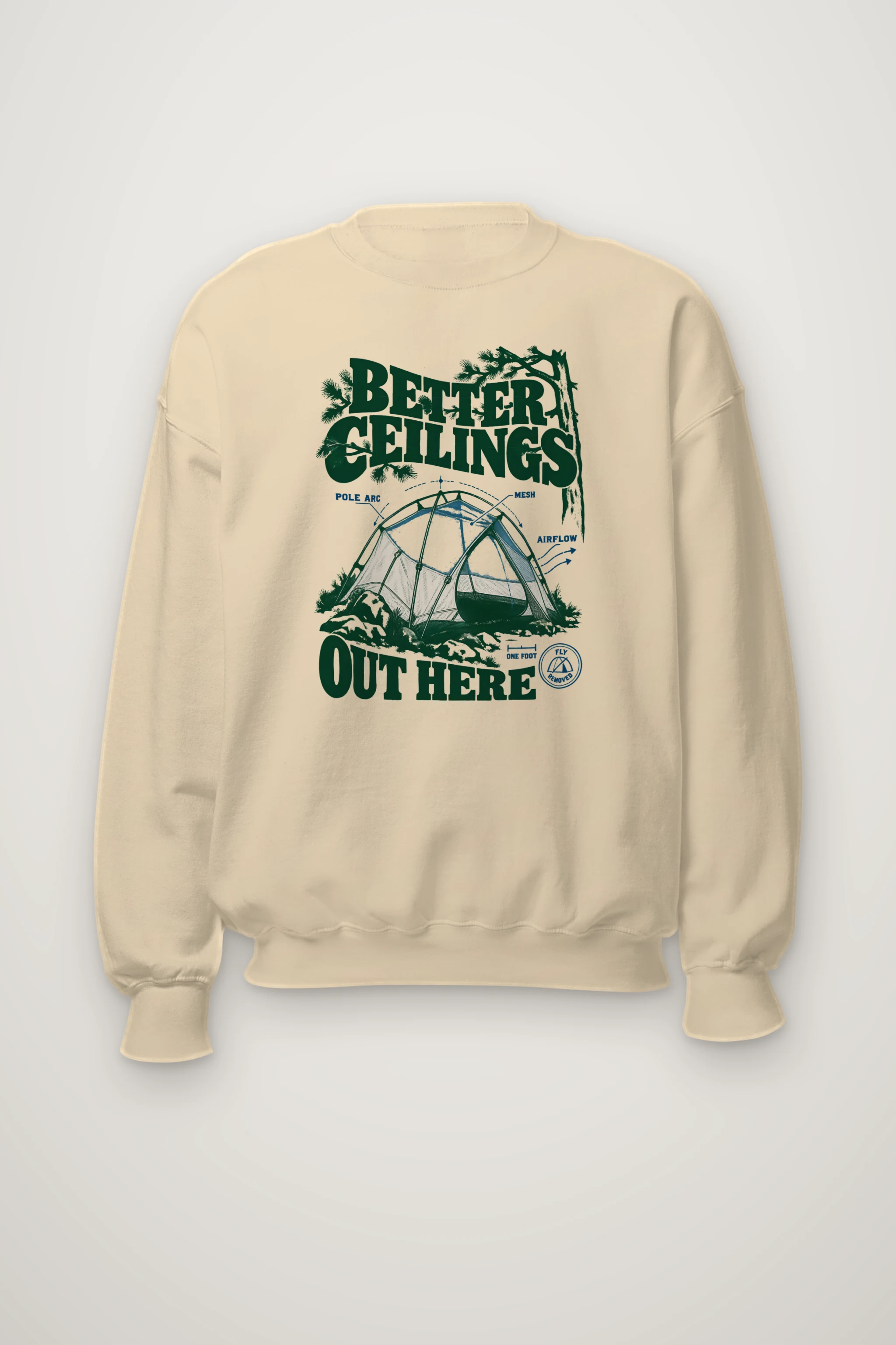 "Better Ceilings Out Here" Heavy Blend Unisex Crewneck Sweatshirt