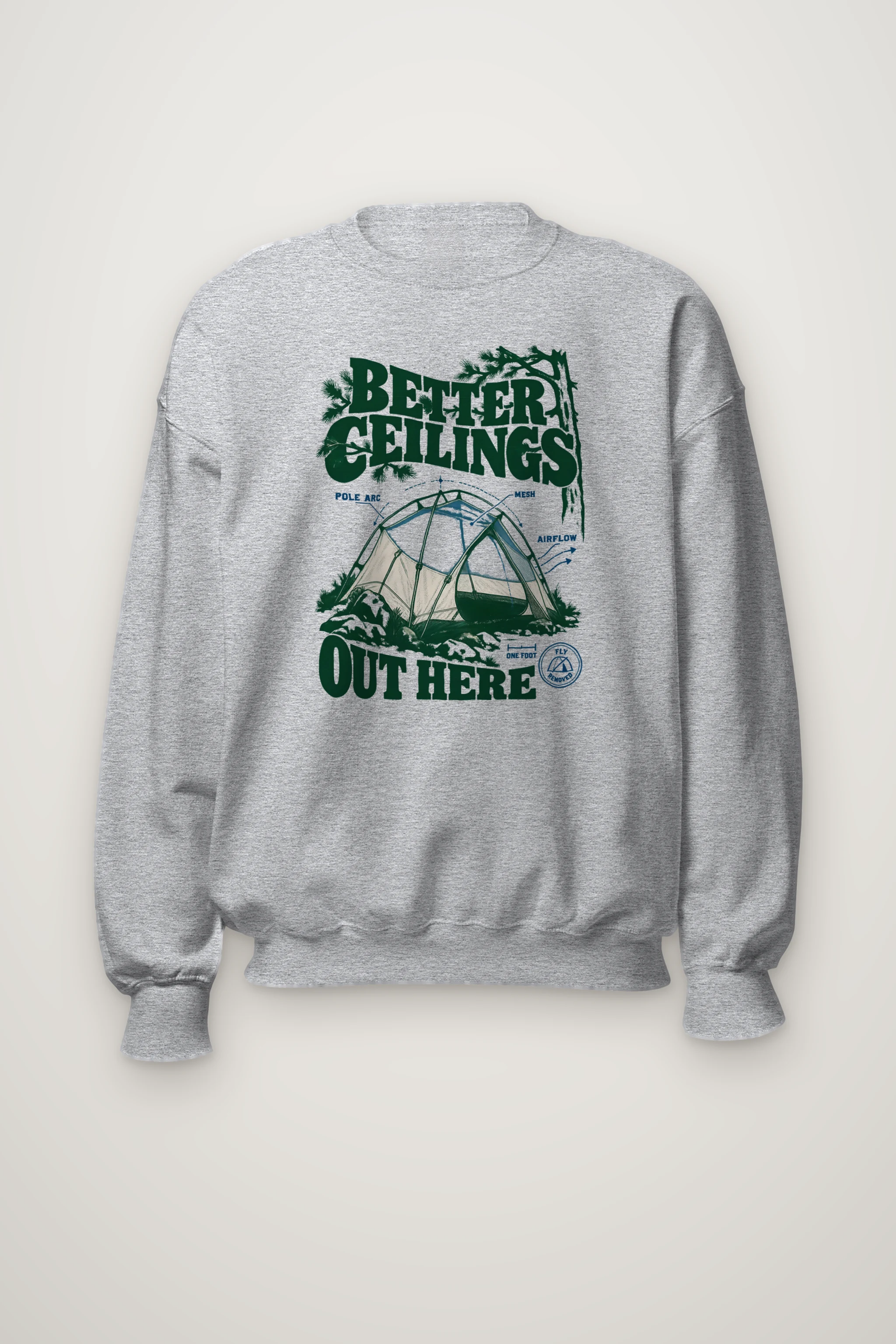 "Better Ceilings Out Here" Heavy Blend Unisex Crewneck Sweatshirt