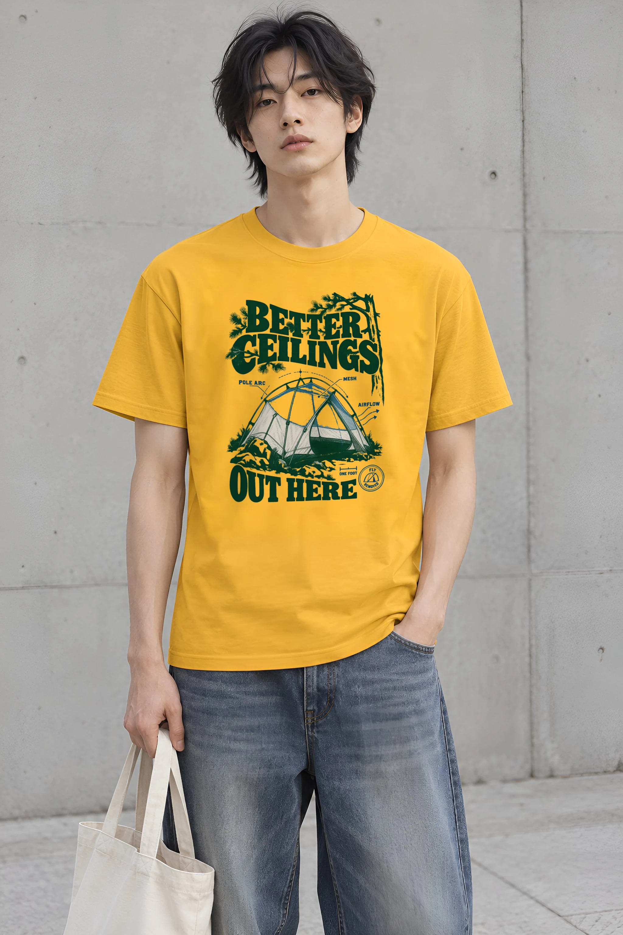 "Better Ceilings Out Here" Heavyweight Unisex Crewneck T-shirt