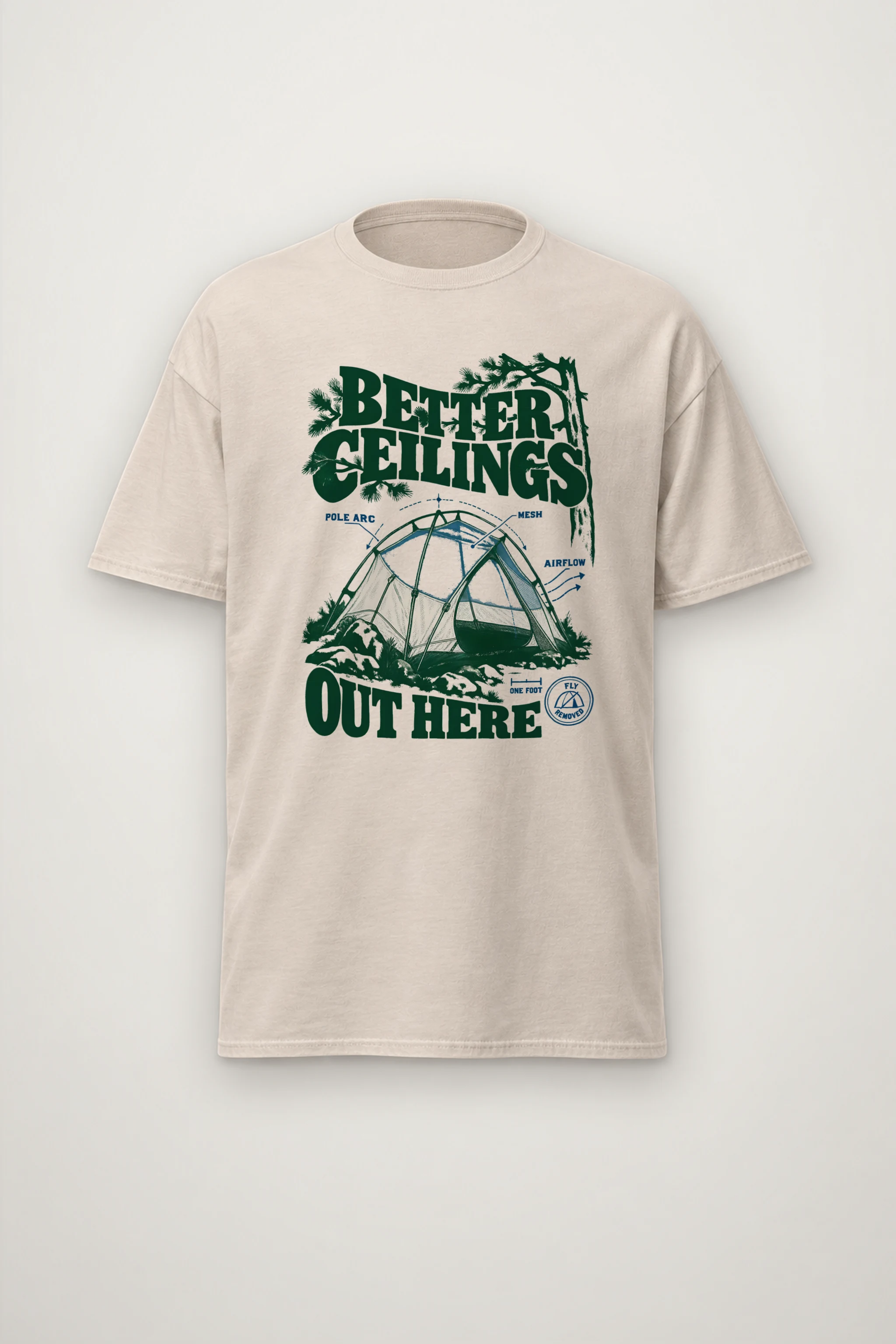 "Better Ceilings Out Here" Heavyweight Unisex Crewneck T-shirt