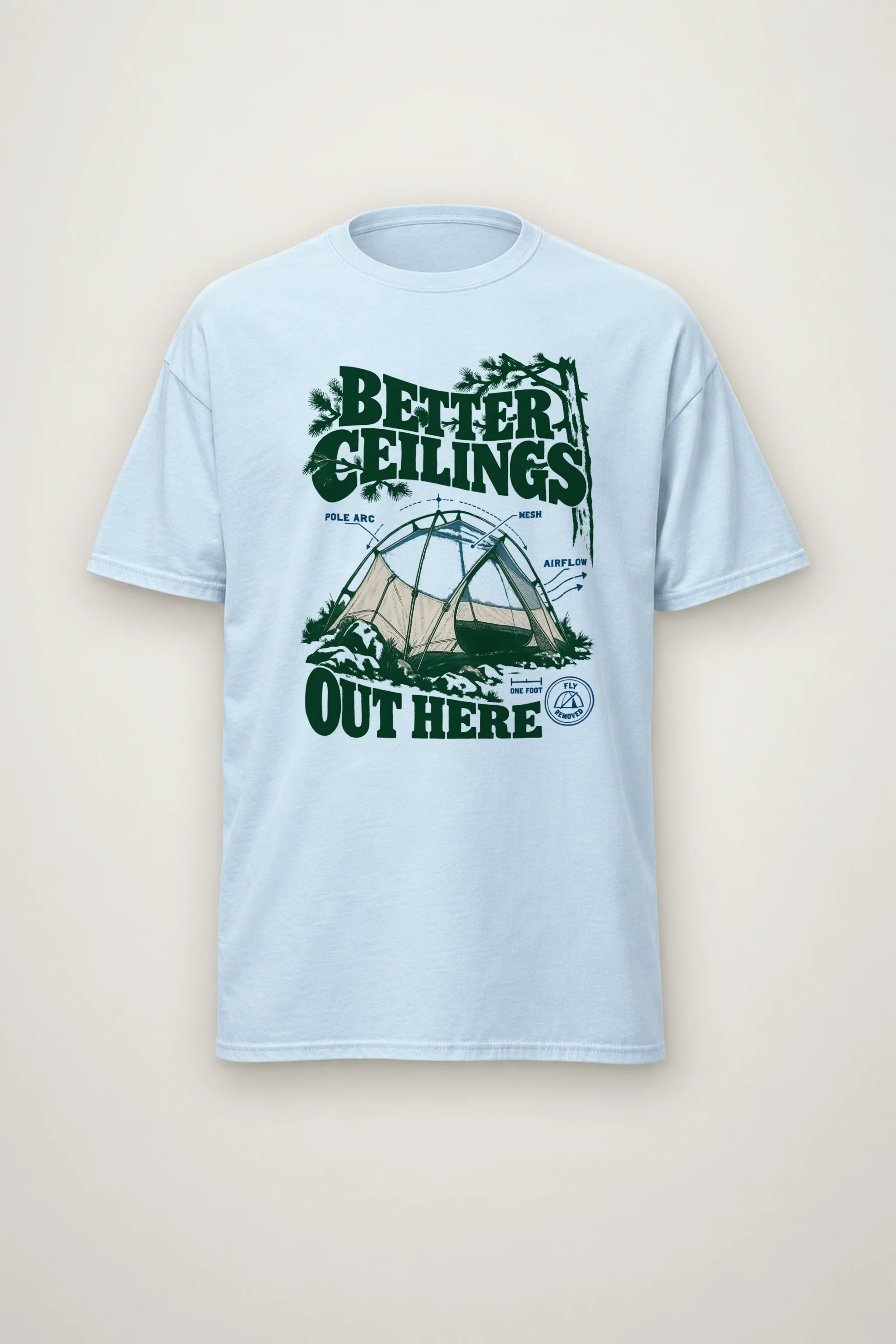 "Better Ceilings Out Here" Heavyweight Unisex Crewneck T-shirt