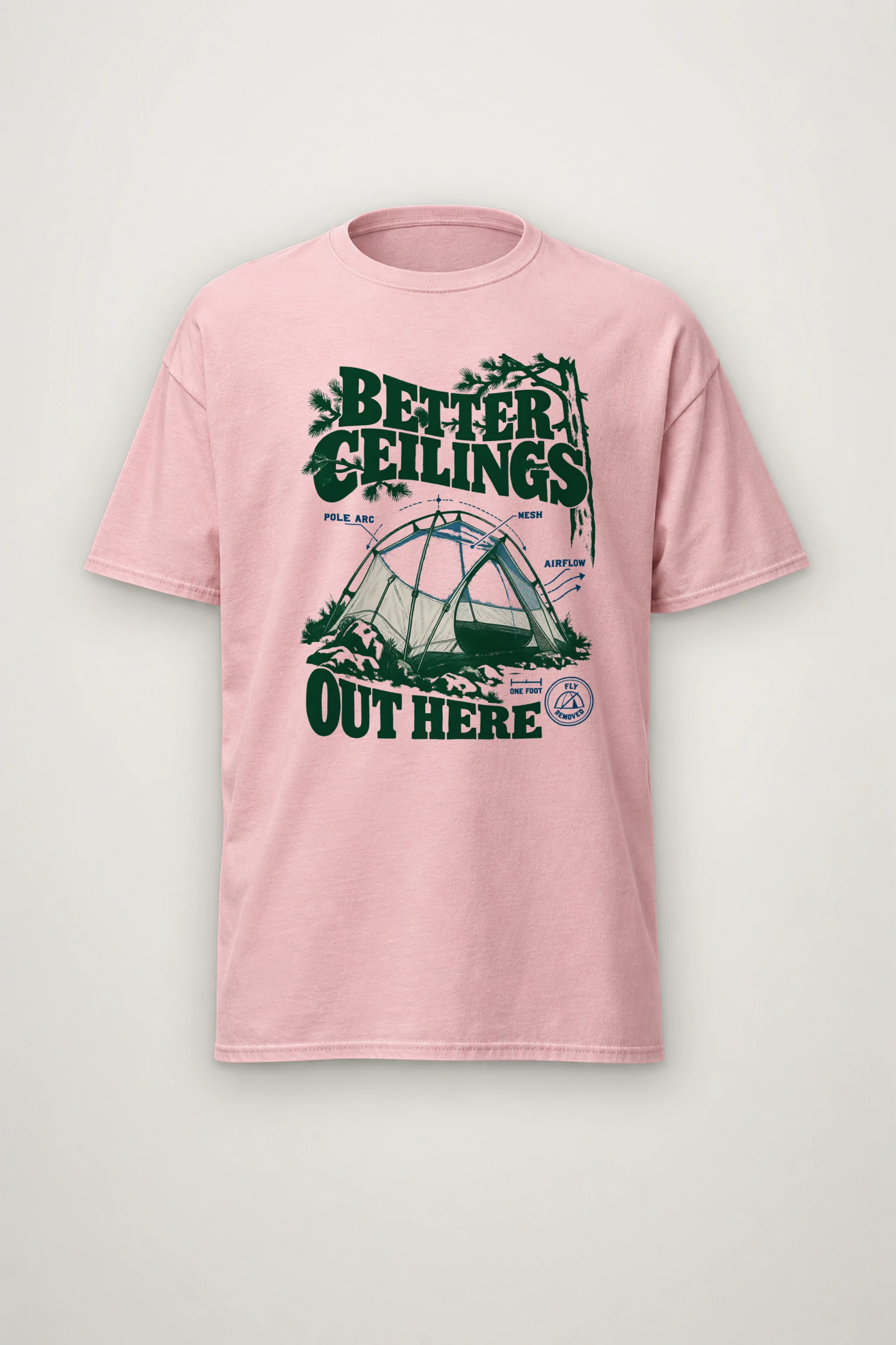 "Better Ceilings Out Here" Heavyweight Unisex Crewneck T-shirt